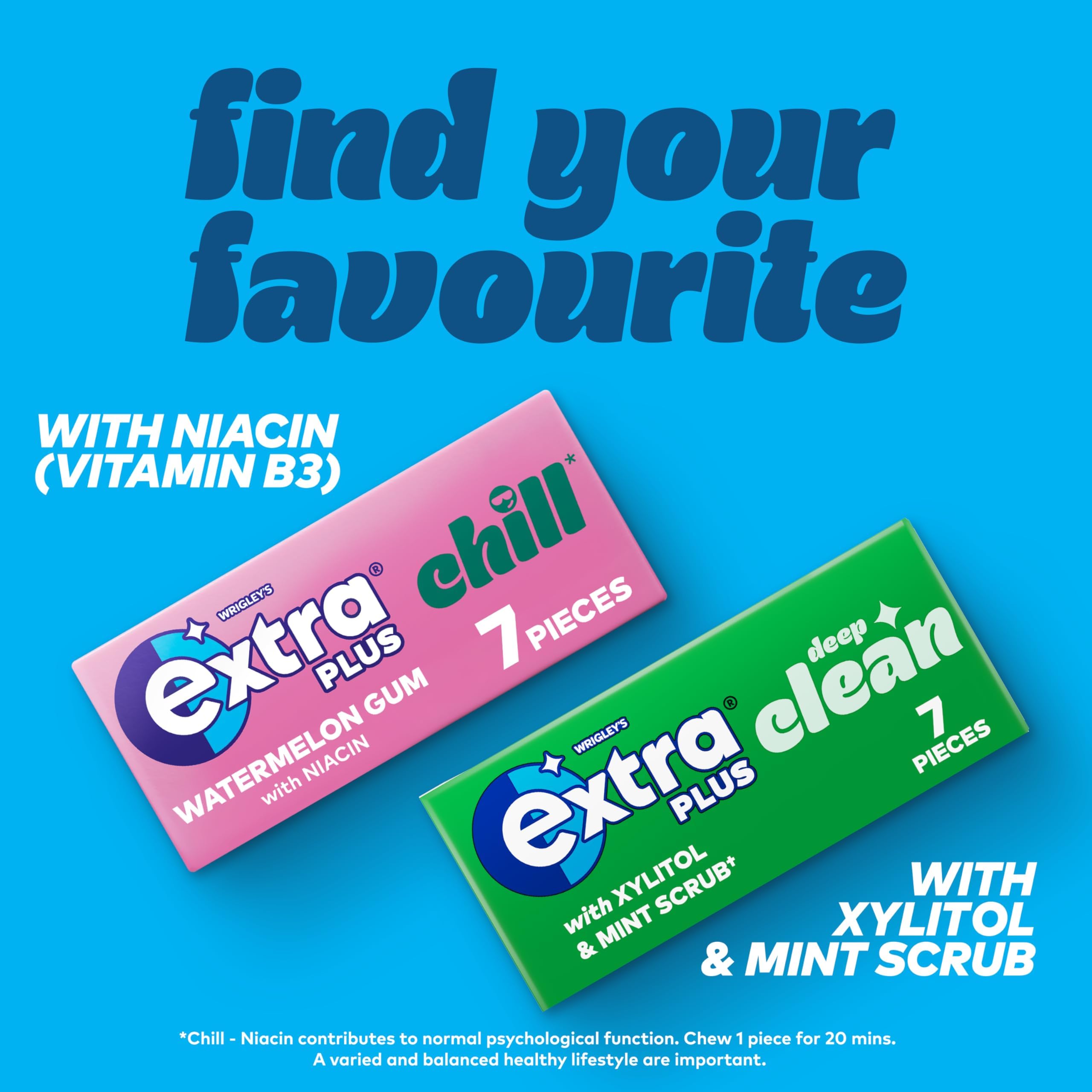 Extra Plus Hydro Spearmint Sugar Free Chewing Gum | Bulk Case 16 Packs (112 Pieces) 8