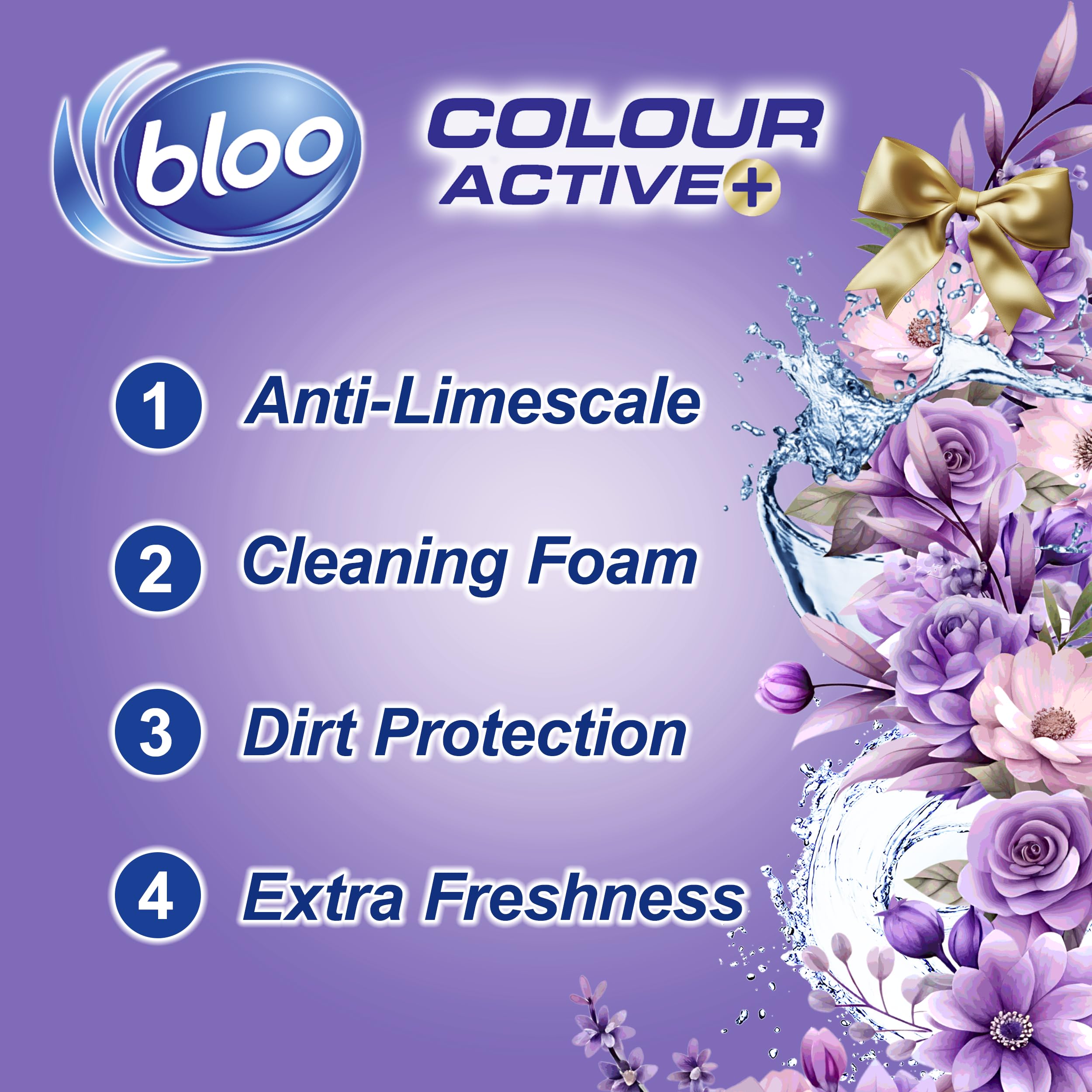 Bloo Limited Edition Velvet Ember Toilet Rim Block - 4 Function Formula | 3x50g 5