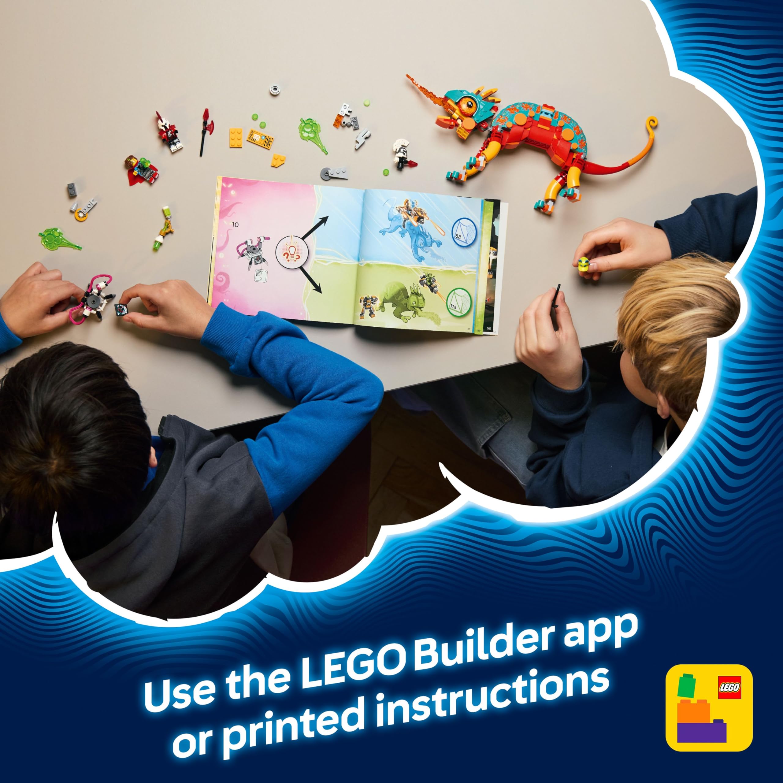 LEGO DREAMZzz Mateo's Fire Chameleon - 2-in-1 Transforming Animal Playset for Kids 7+ 5