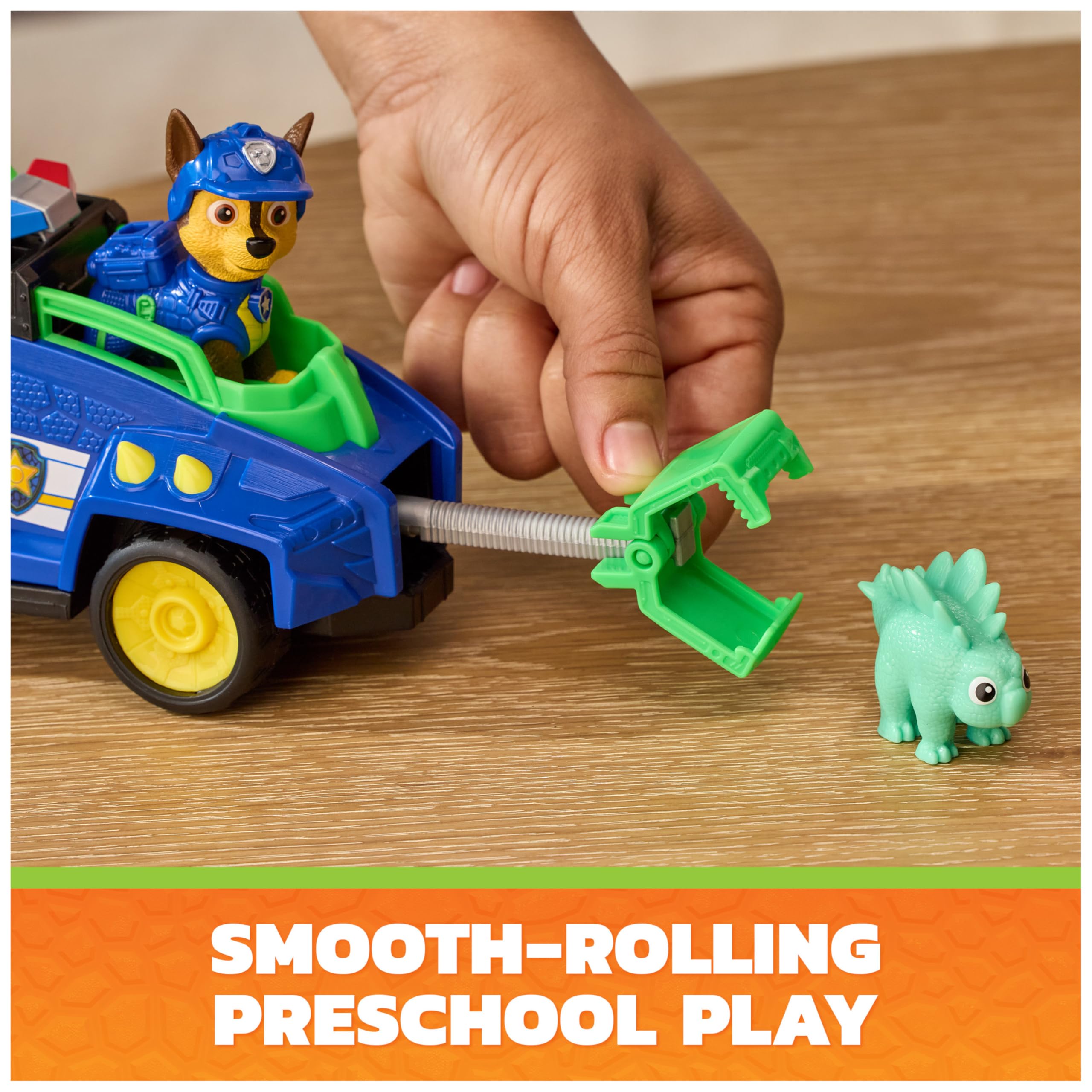 Paw Patrol Chase Dino Rescue Cruiser Toy Car Vehicle - Ages 3+ 5