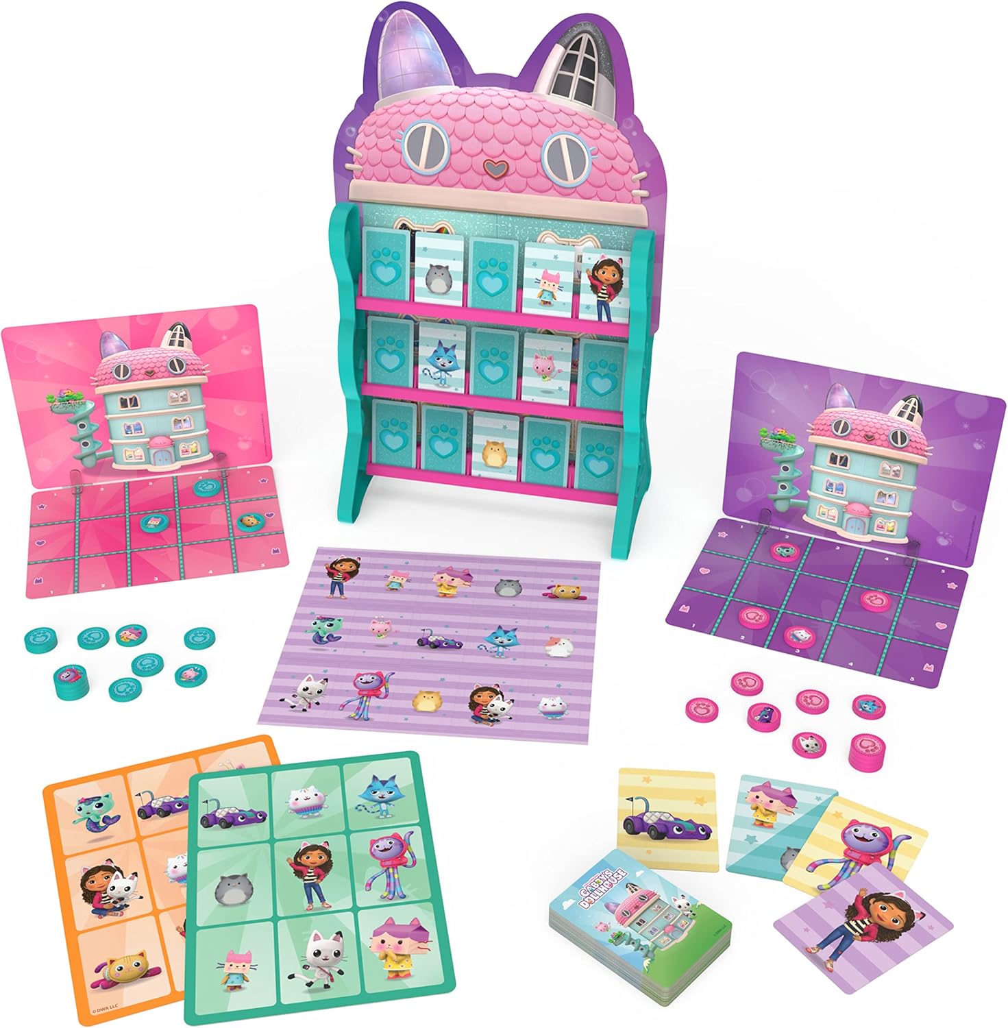 Spin Master Games Gabby’s Dollhouse Games HQ Board Game 3
