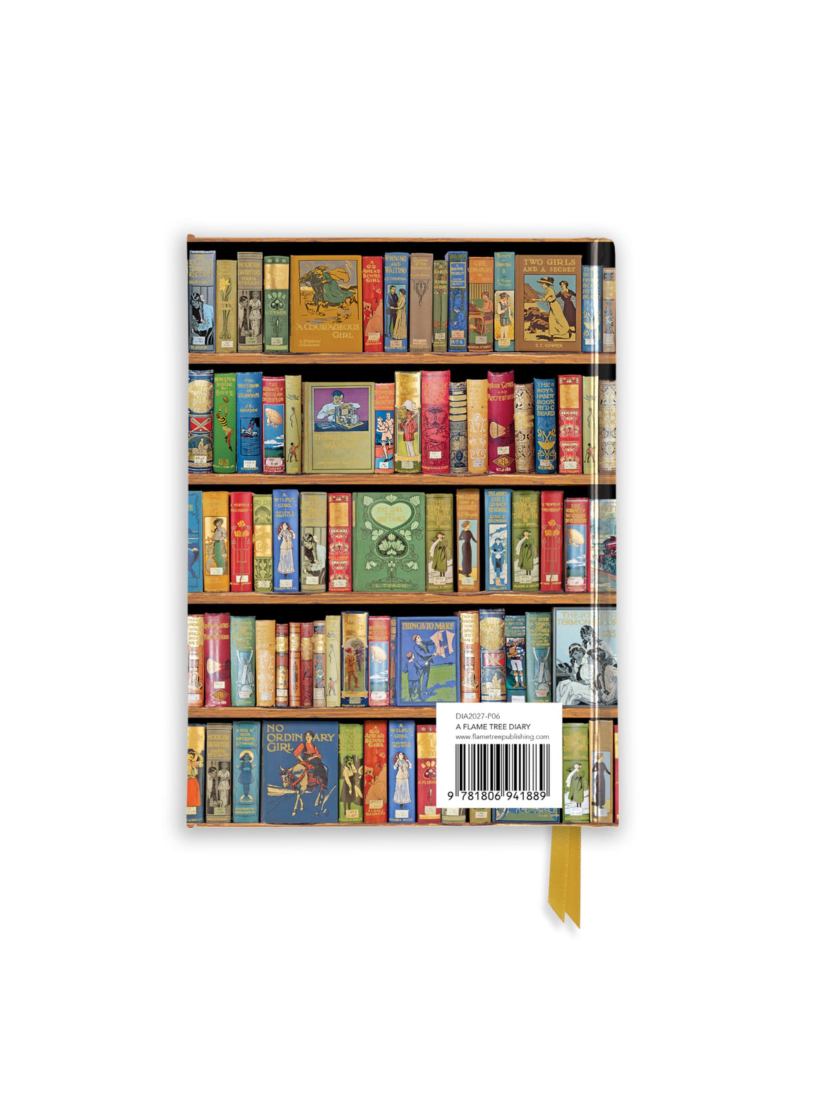 Flame Tree Gift Bodleian Libraries Bookshelves 2027 Pocket Diary Planner - Week to View, Hardcover