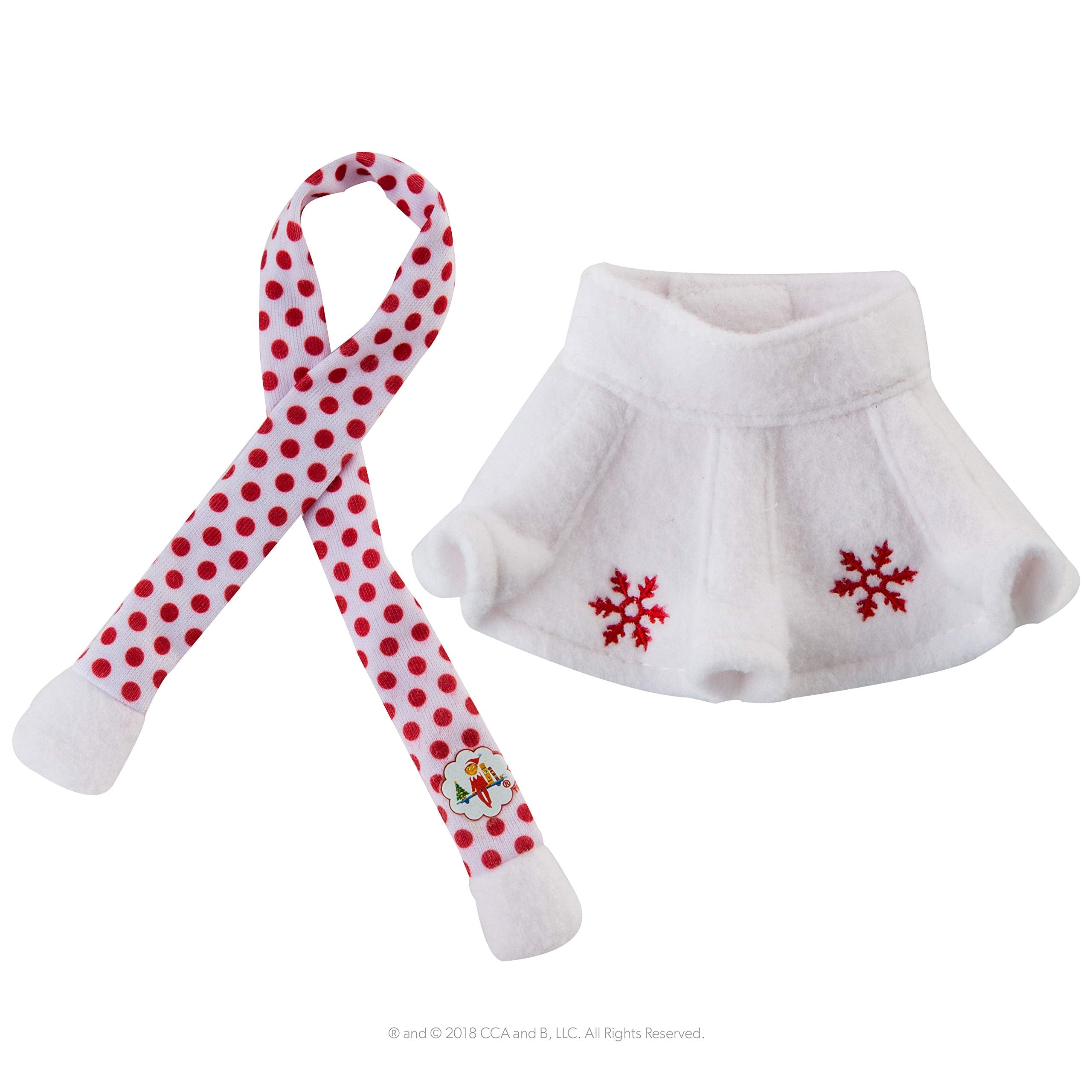 Claus Couture Snowflake Skirt with Scarf - Elf on the Shelf Clothes 2024 9