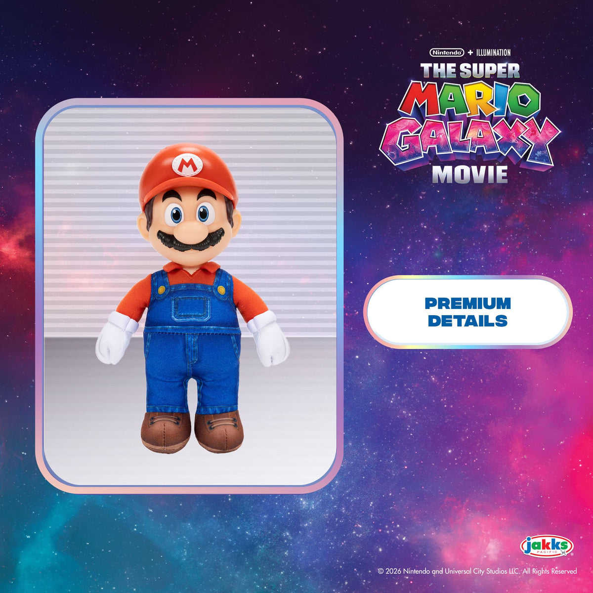 THE SUPER MARIO BROS. MOVIE Super Mario Jumbo Roto Plush - Deluxe Plush with Sculpted Roto Head | Ages 3+ | 165x254x381mm 2