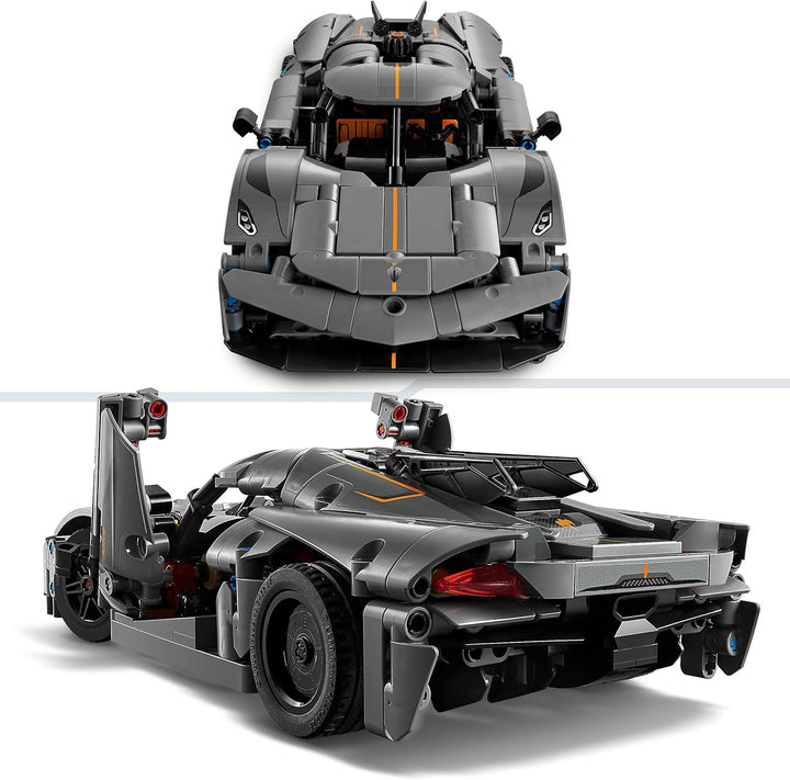 LEGO Technic Koenigsegg Jesko Absolut Grey Hypercar - Model Race Car Building Set for Ages 10+