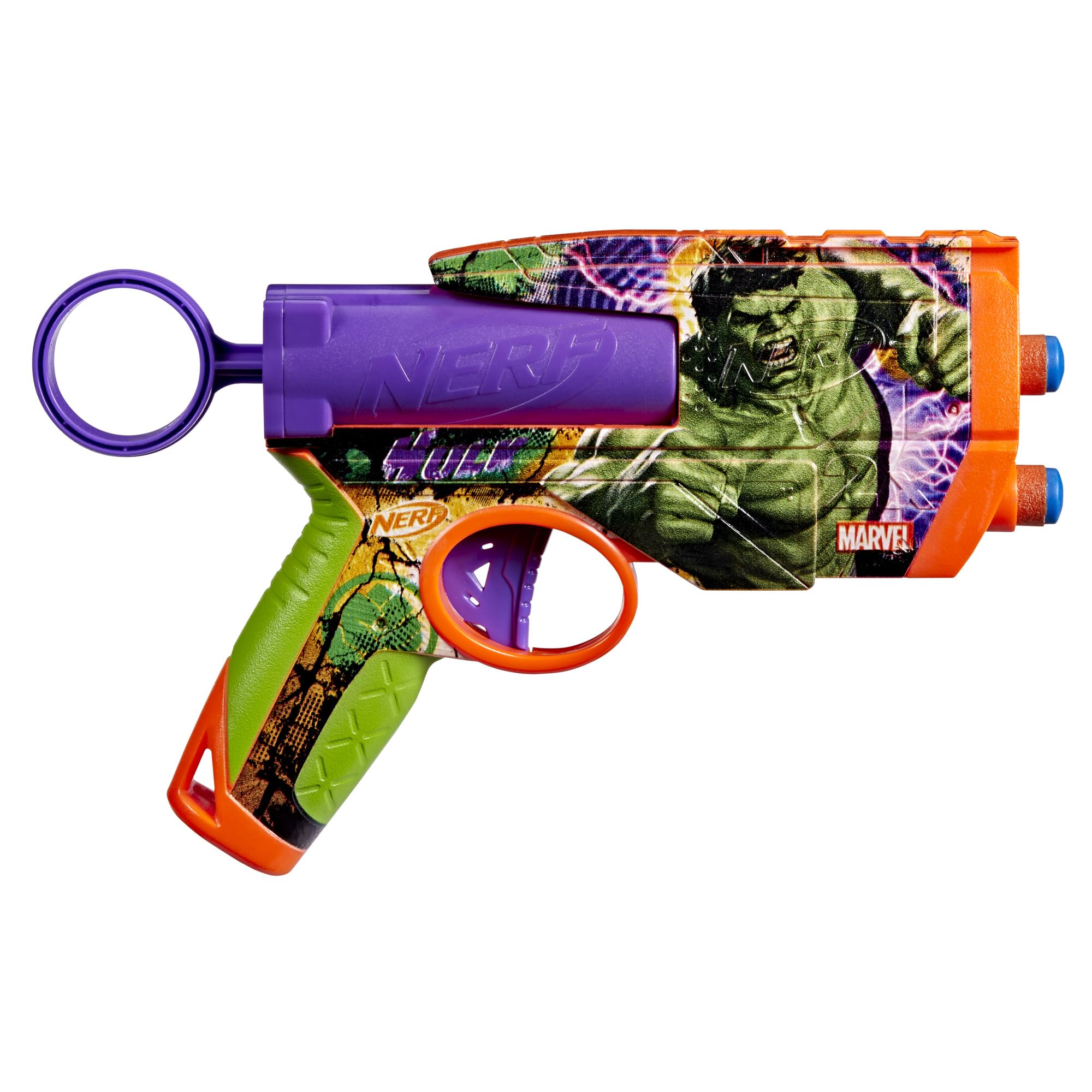 Nerf Marvel Hulk Dart Blaster with 2-Dart Capacity, Pull-Back Priming | Ages 8+ 4
