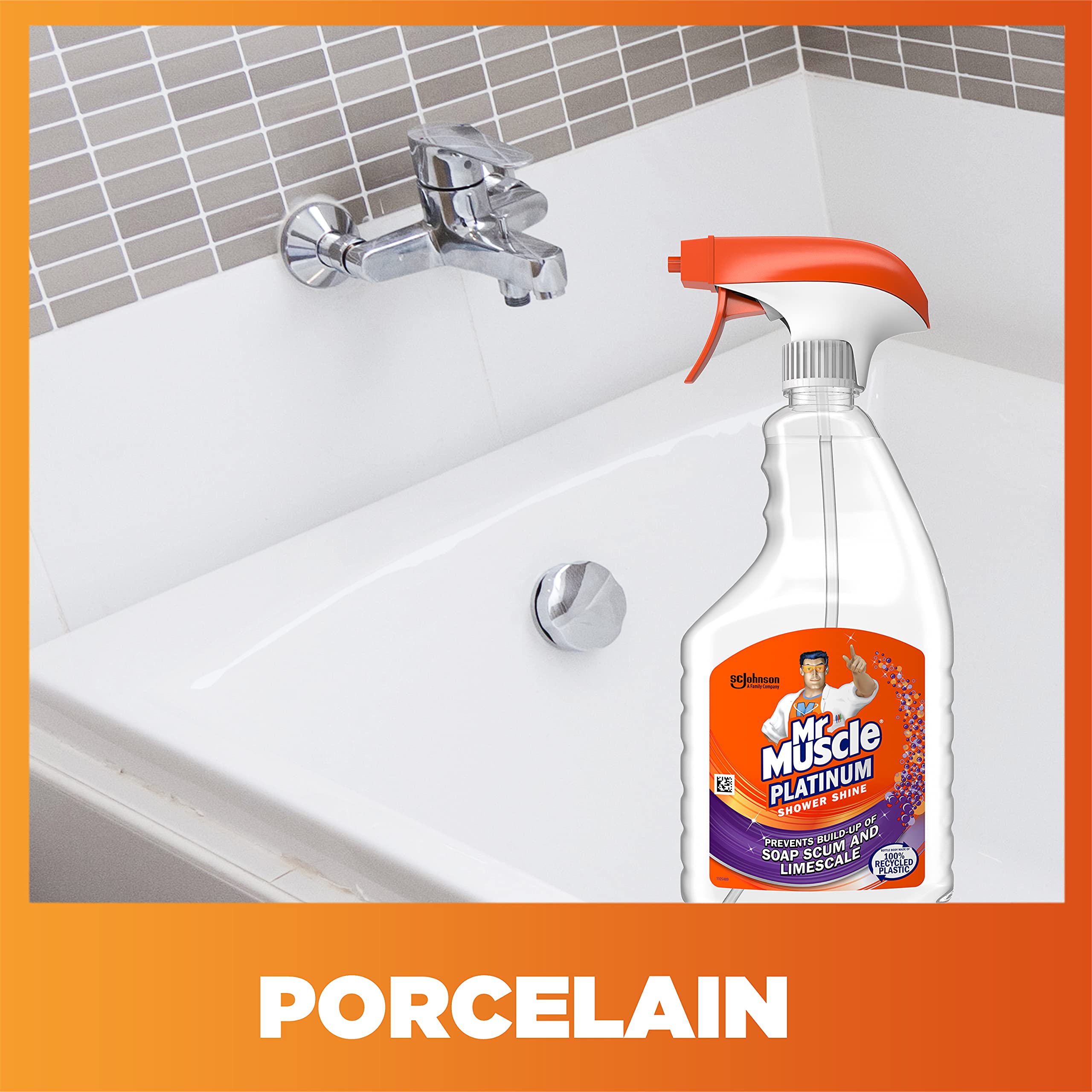 Mr Muscle Platinum Shower Shine Spray - Prevents Limescale & Soap Scum | 750 ml 8