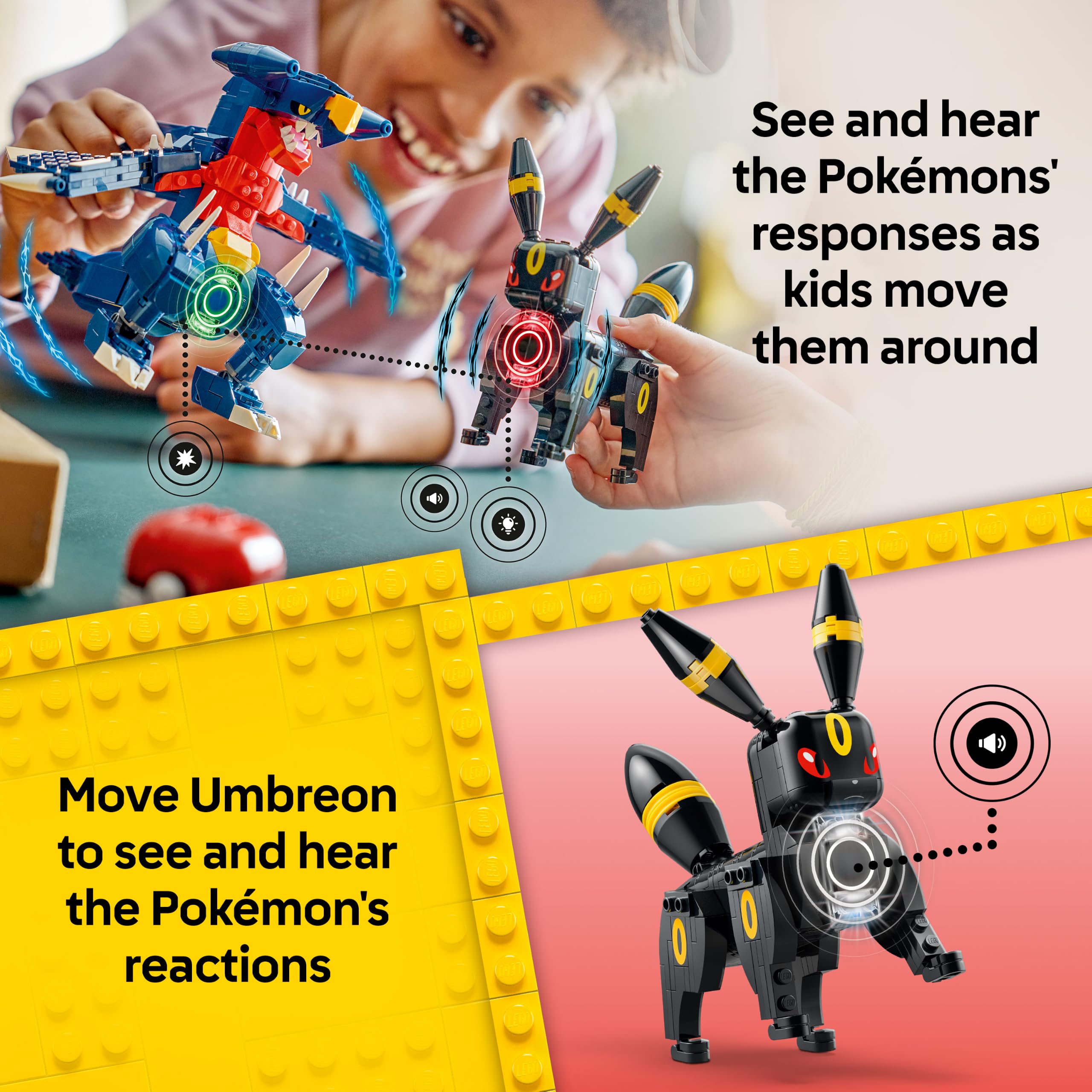 LEGO SMART Play Umbreon vs. Garchomp Championship Battle Building Set (72165) | Ages 10+ 6