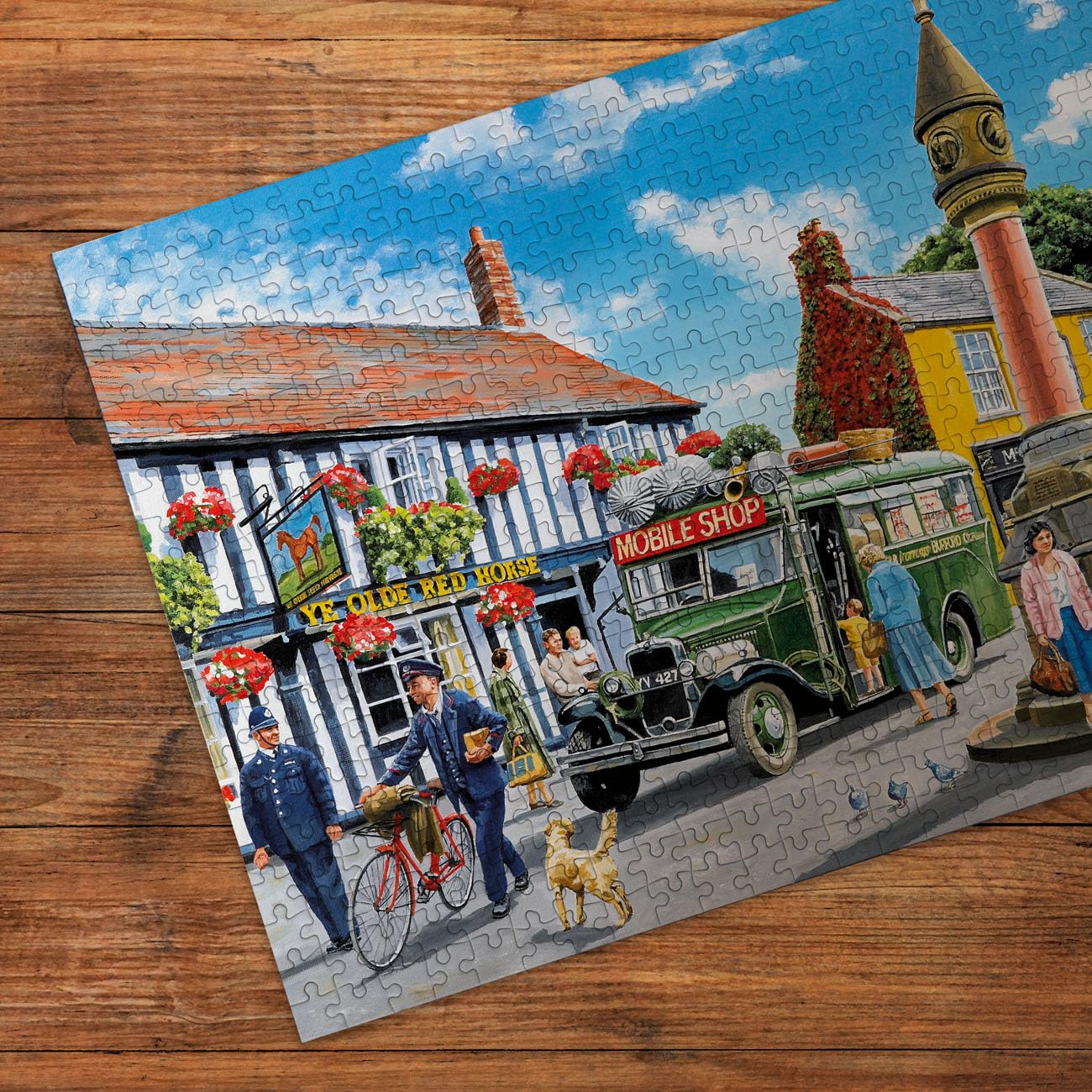 Gibsons Daily Deliveries Jigsaw Puzzle Set - 4 x 500 Pieces | Trevor Mitchell Art 3