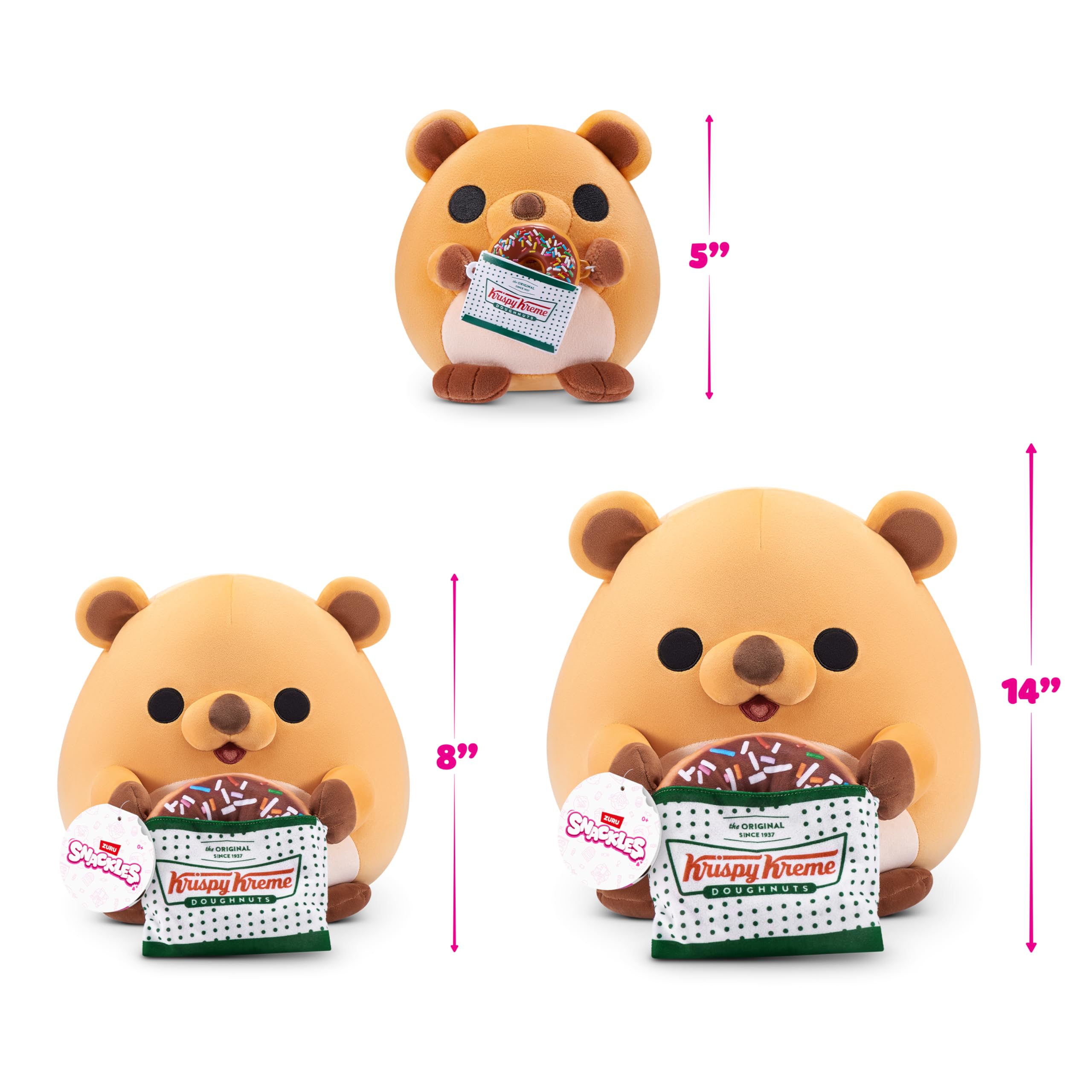 Snackles Series 3 14-inch Plush - Frankie by ZURU, Collectible Soft Toy with Snack 10