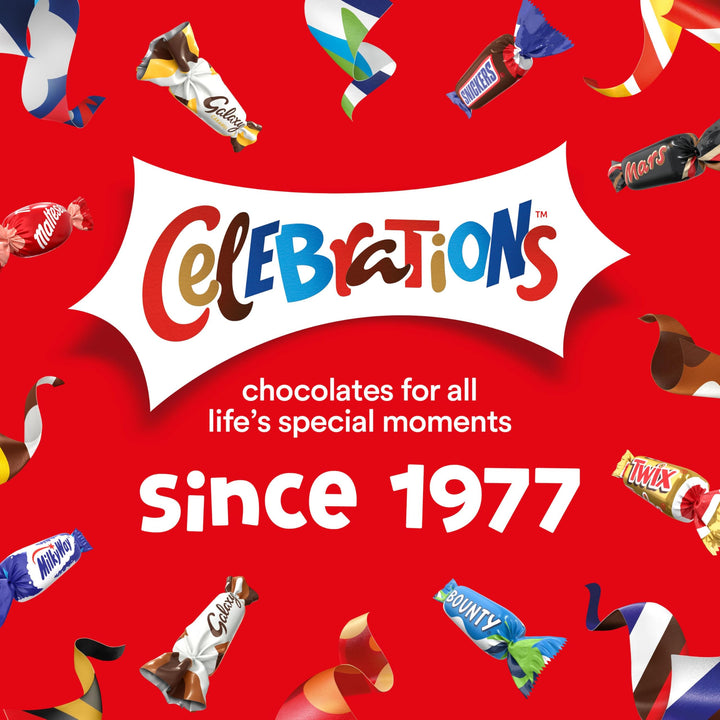 Celebrations Milk Chocolate Gift Box of Mini Chocolates & Biscuit Bars Tube