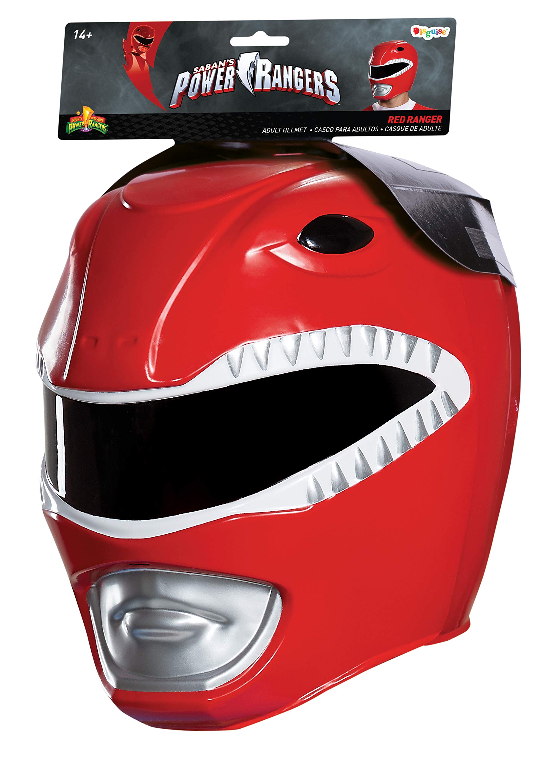 Adult Red Ranger Helmet by Disguise 2