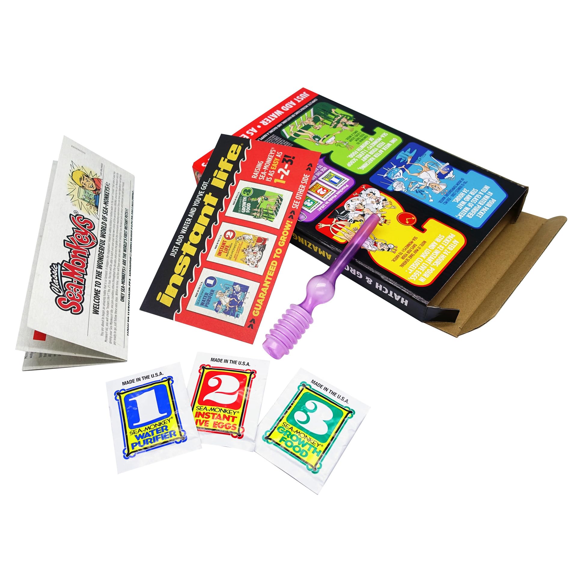 BANDAI Sea Monkeys Instant Life Retro Pack | Grow Your Own Brine Shrimp Pets | Ages 5+ 9