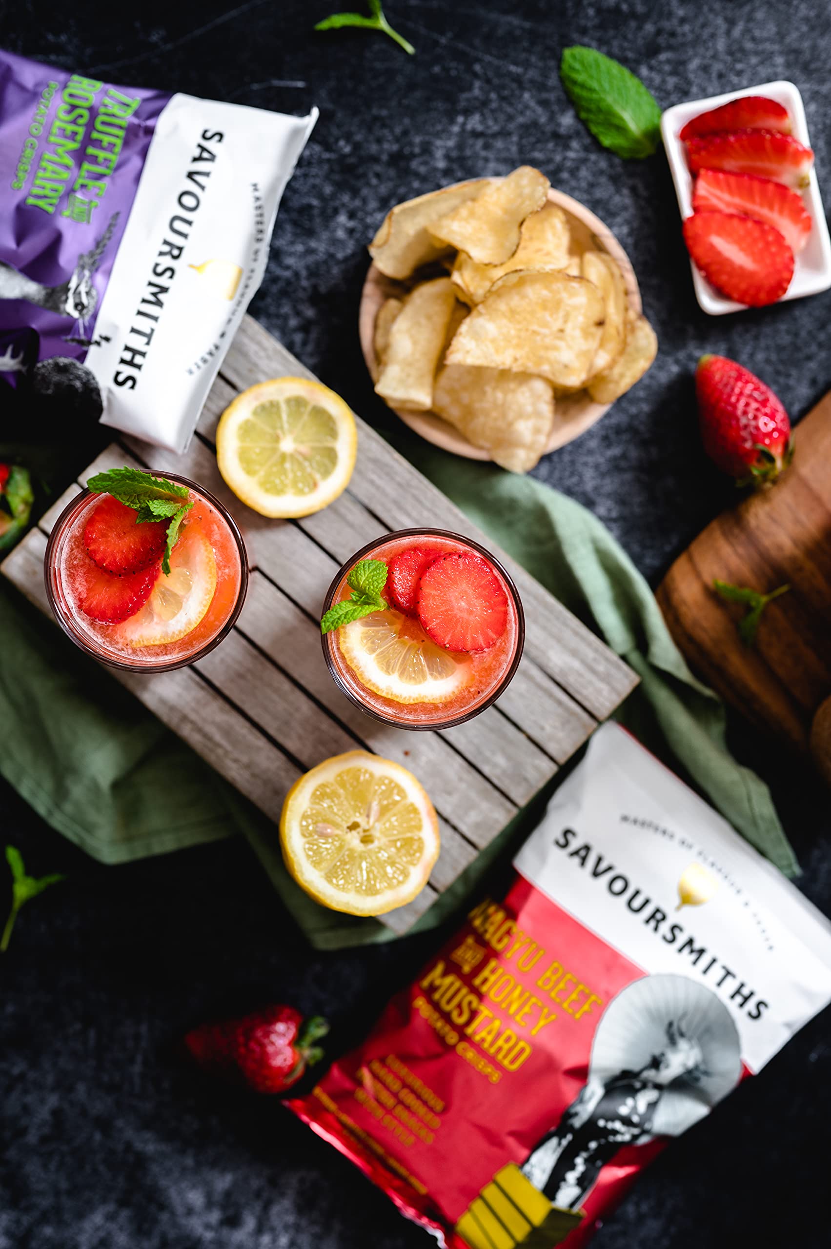 SAVOURSMITHS Wagyu Beef with Honey Mustard Hand-Cooked Potato Crisps 40g 12