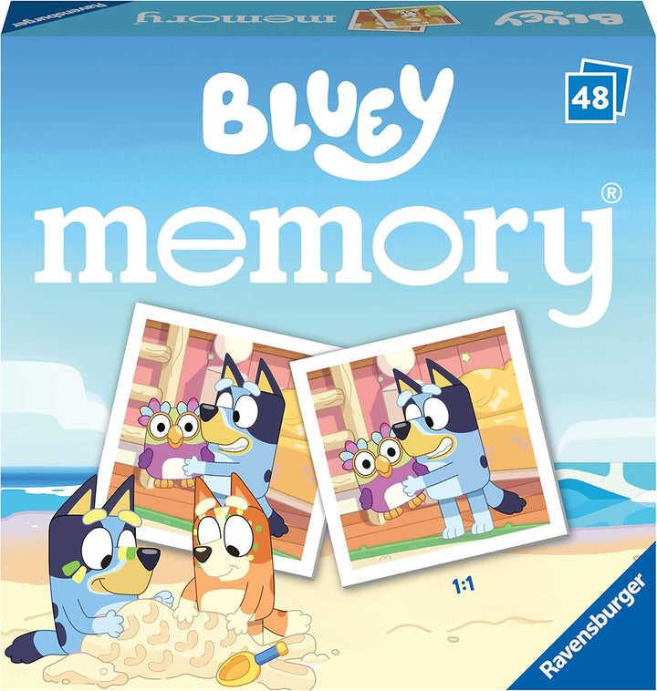 Ravensburger Bluey Mini Memory Matching Card Game for Kids