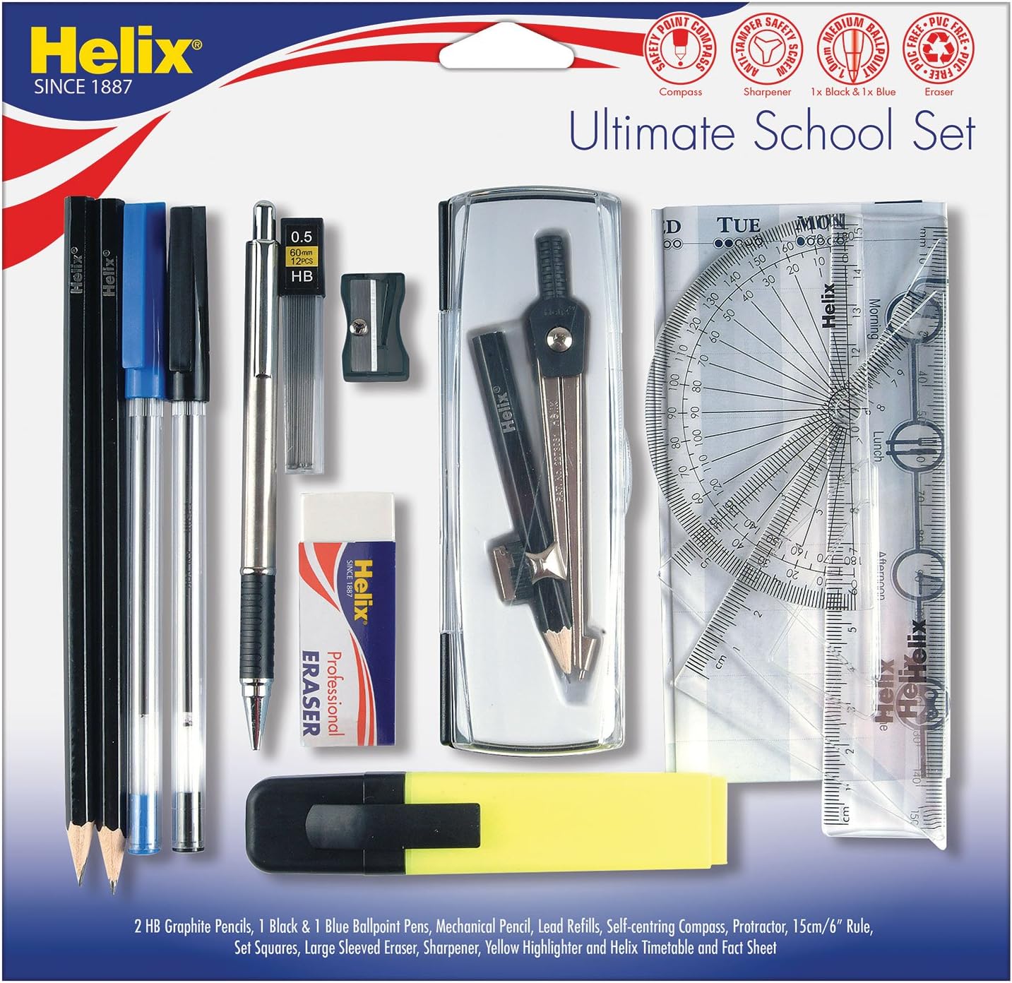 Helix - Ultimate School Set Stationery Pack 1