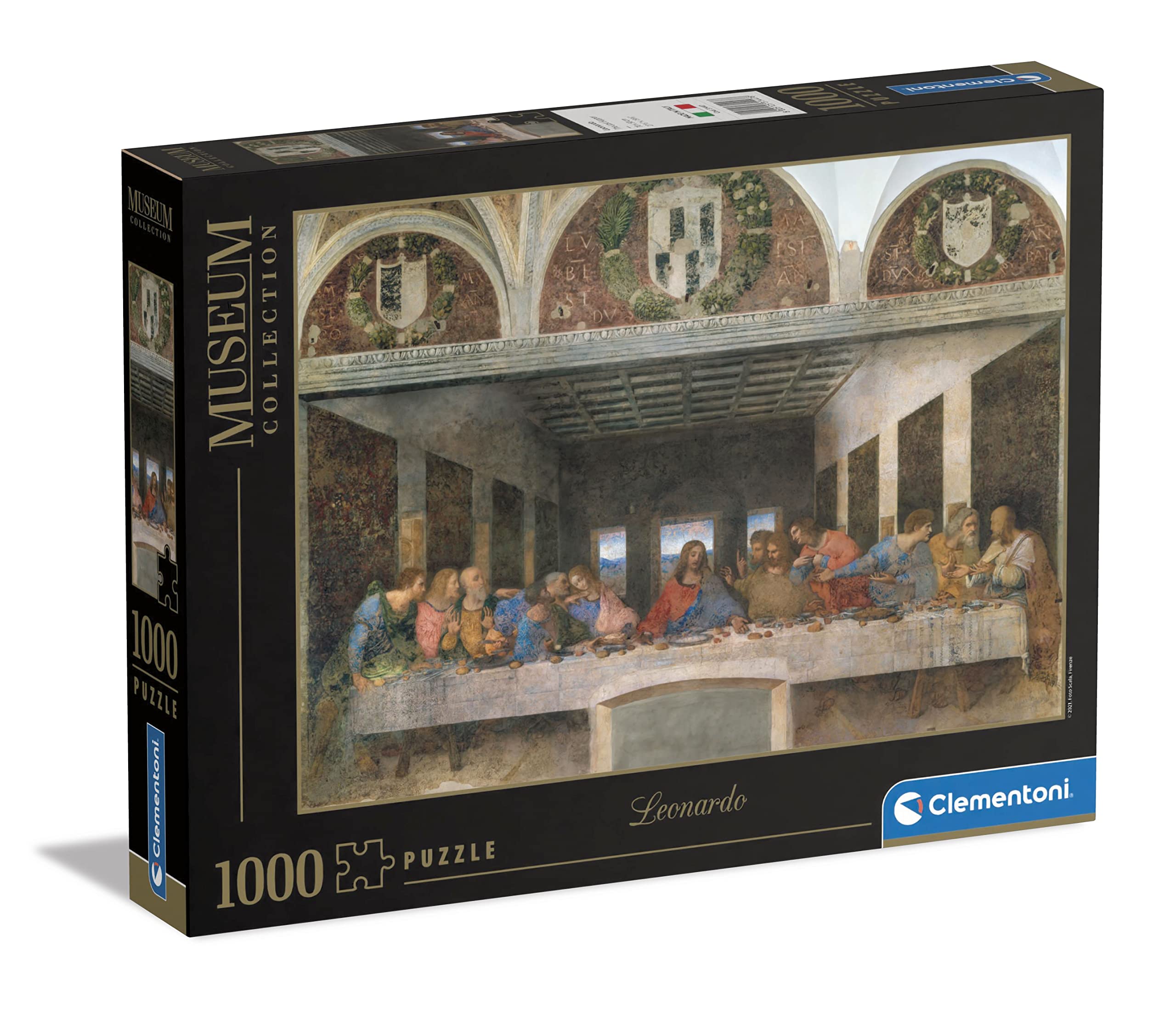 Clementoni Museum Collection Puzzle - Leonardo: The Last Supper - 1000 Pieces for Ages 14+ 1