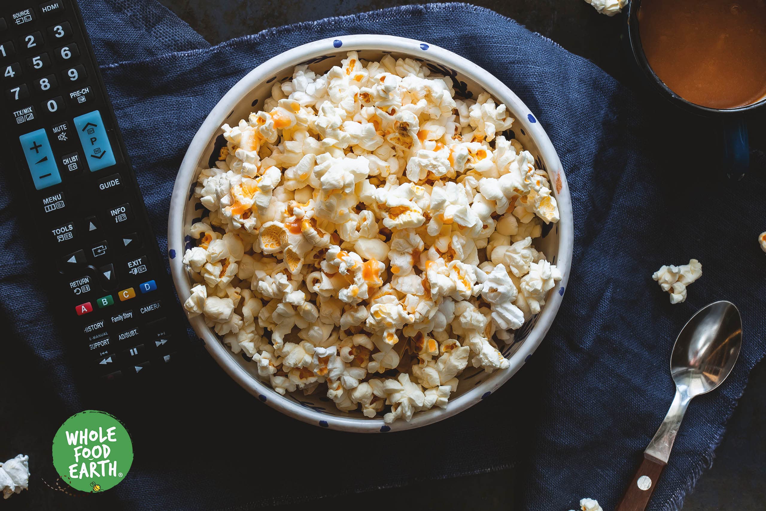 Wholefood Earth Organic Popping Corn Kernels - 1kg | GMO Free | Vegan | High Fibre 3