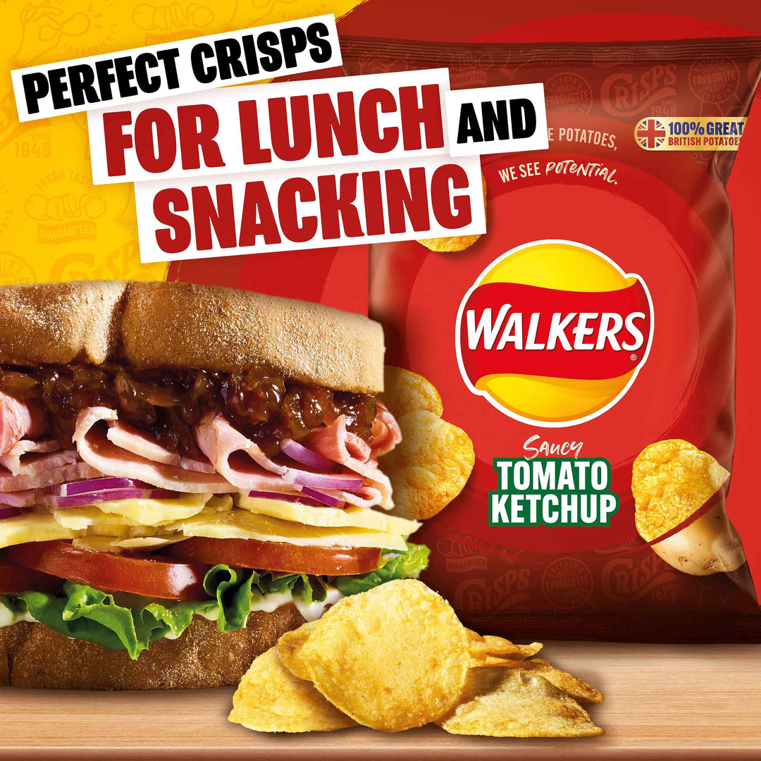 Walkers - Tomato Ketchup Crisps Multipack 32 x 32.5g