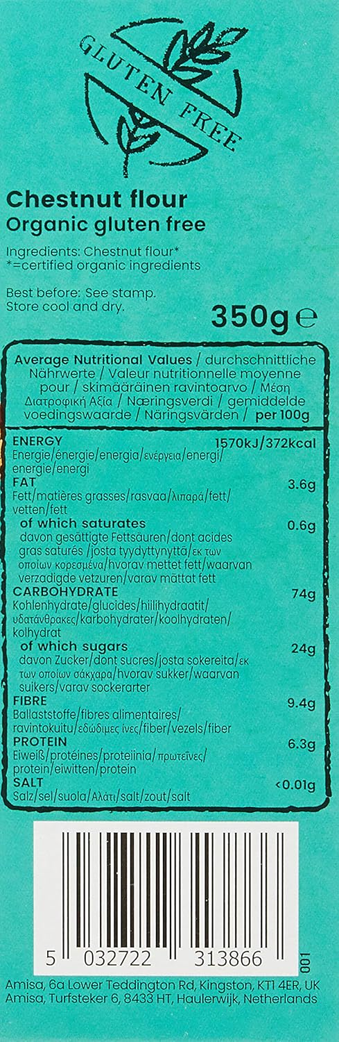 Amisa Gluten Free Organic Chestnut Flour 350g