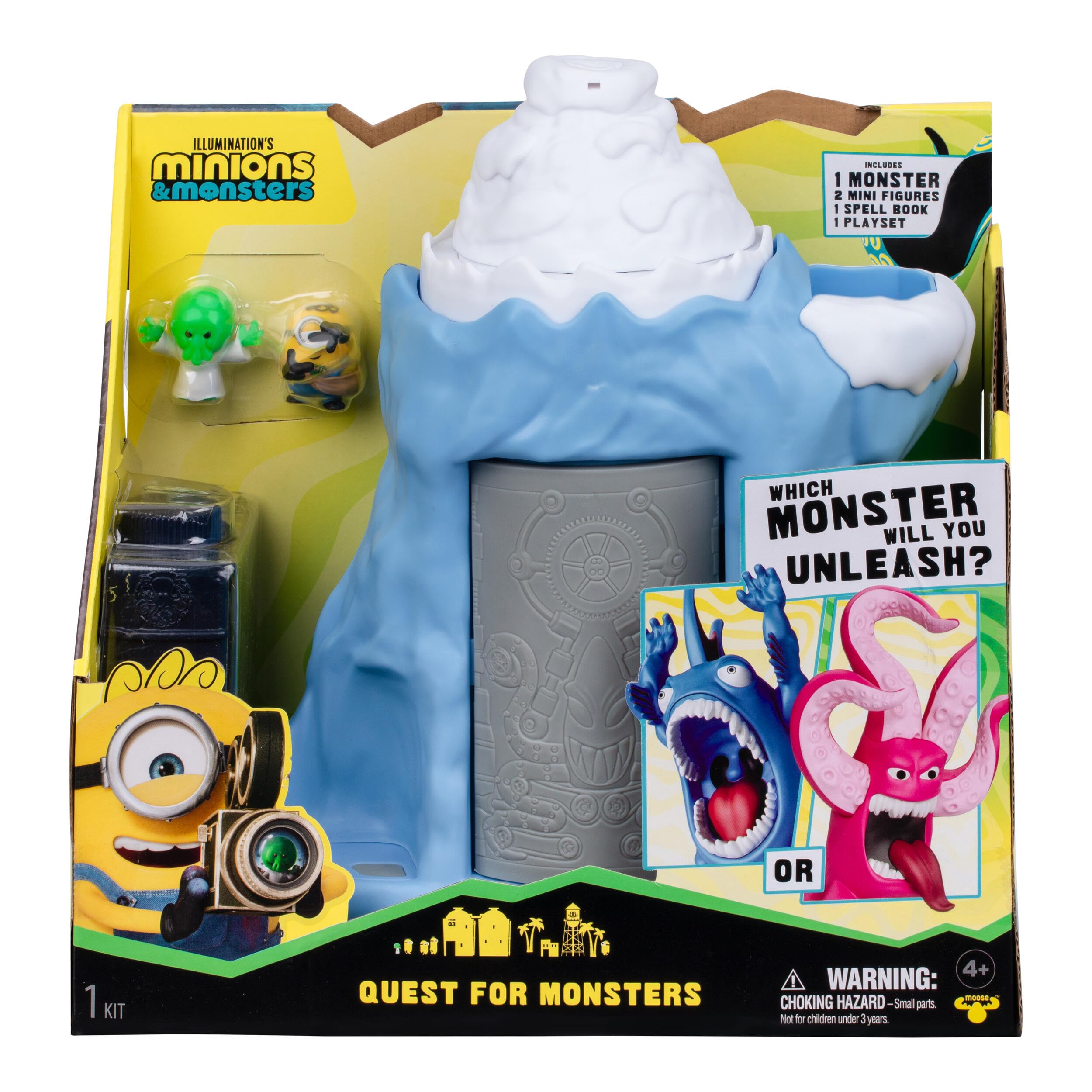 MINIONS Illumination's Monsters Quest for Monsters Playset - Includes Goomi & James Minion Action Figures | Ages 4+ 1