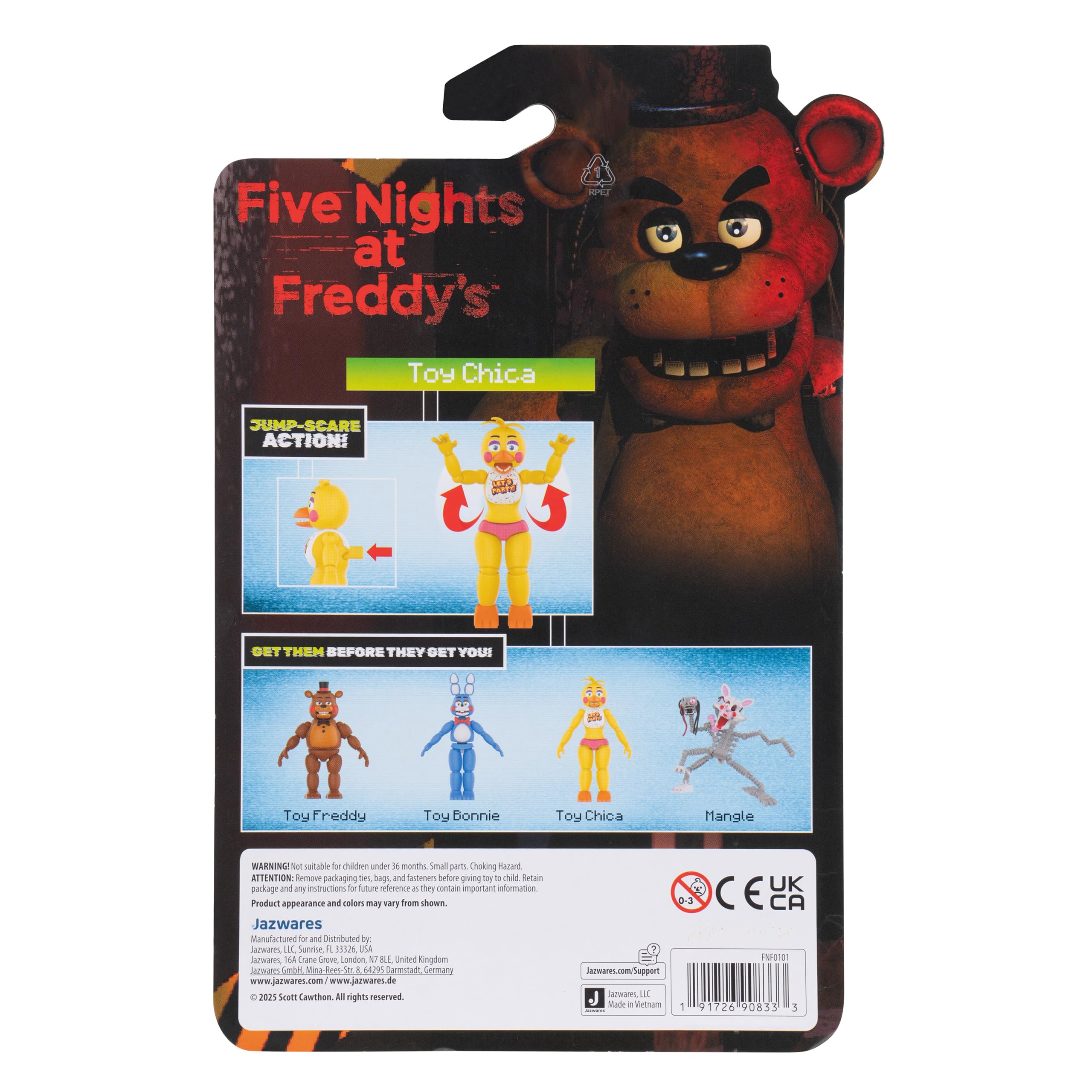 Five Nights at Freddy's Toy Chica - 5-Inch Articulated Figure with Jumpscare Feature 13