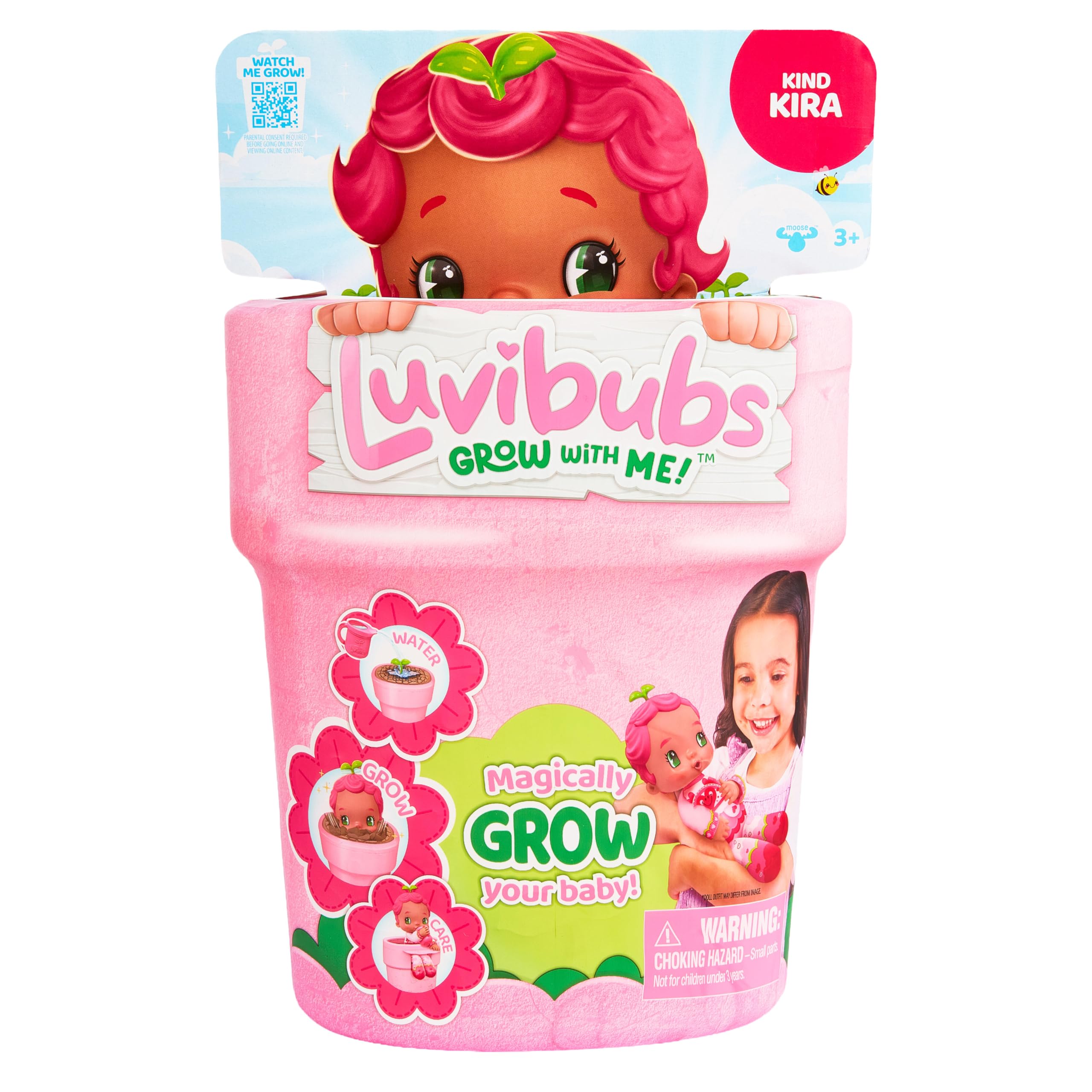 LUVIBUBS Kind Kira Baby Doll - Transforms from Pot to Highchair | Ages 3+ | Includes Seed & Fertilizer 6