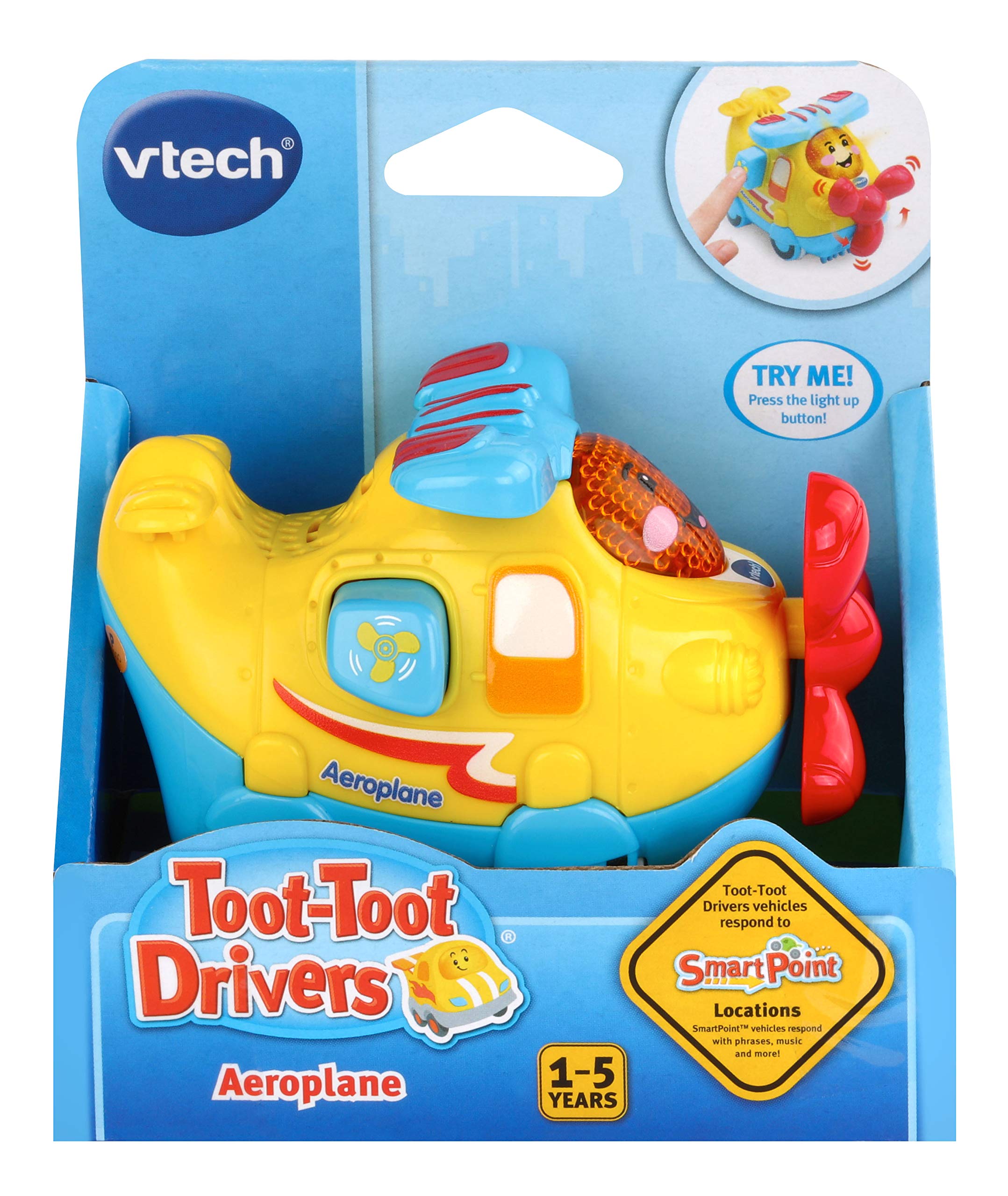 VTech Toot-Toot Drivers Aeroplane - Interactive Sound Toy for Ages 1-5 | Music & Lights 3