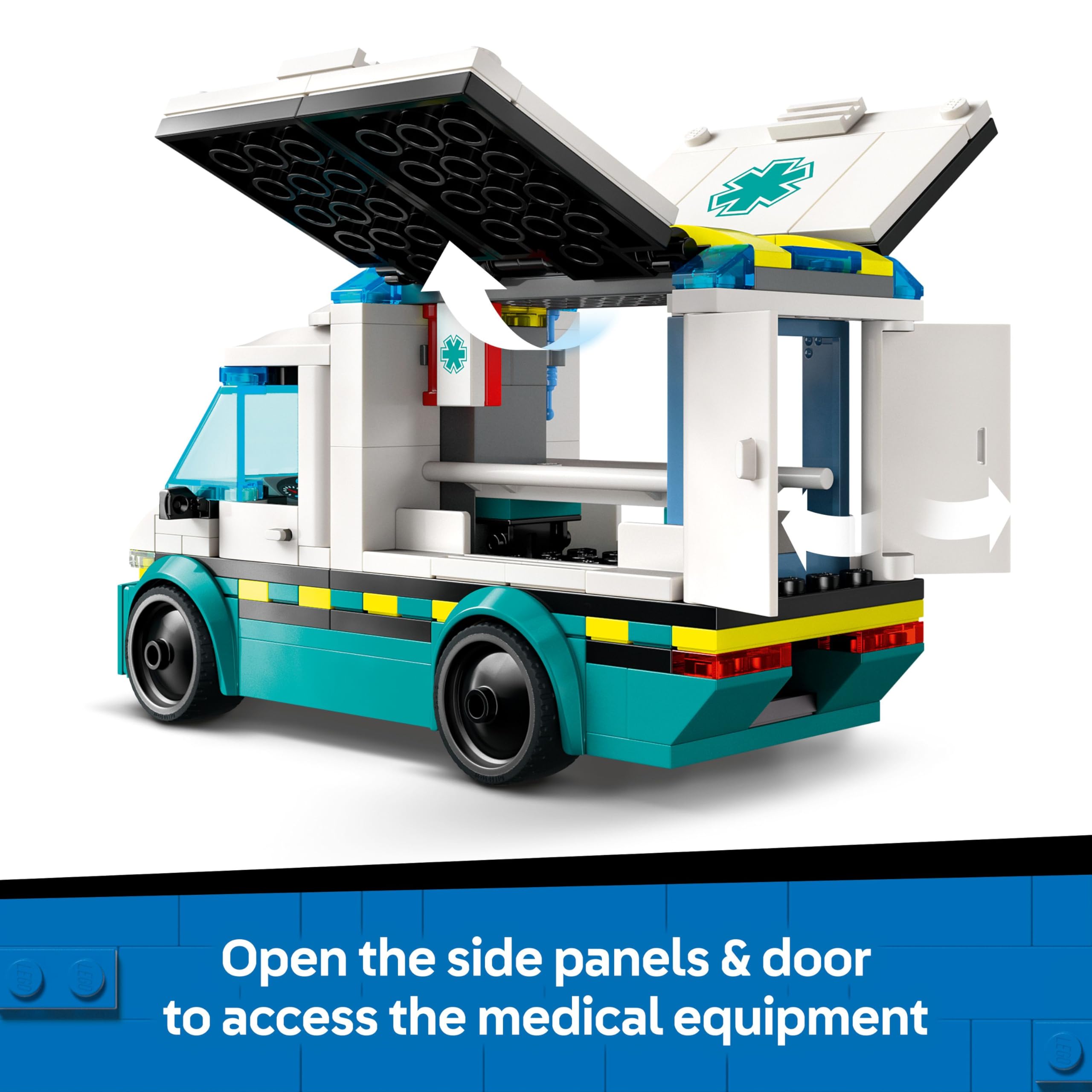 LEGO City Emergency Ambulance 60451 Building Set | Ages 5+ | Includes 2 Minifigures 3