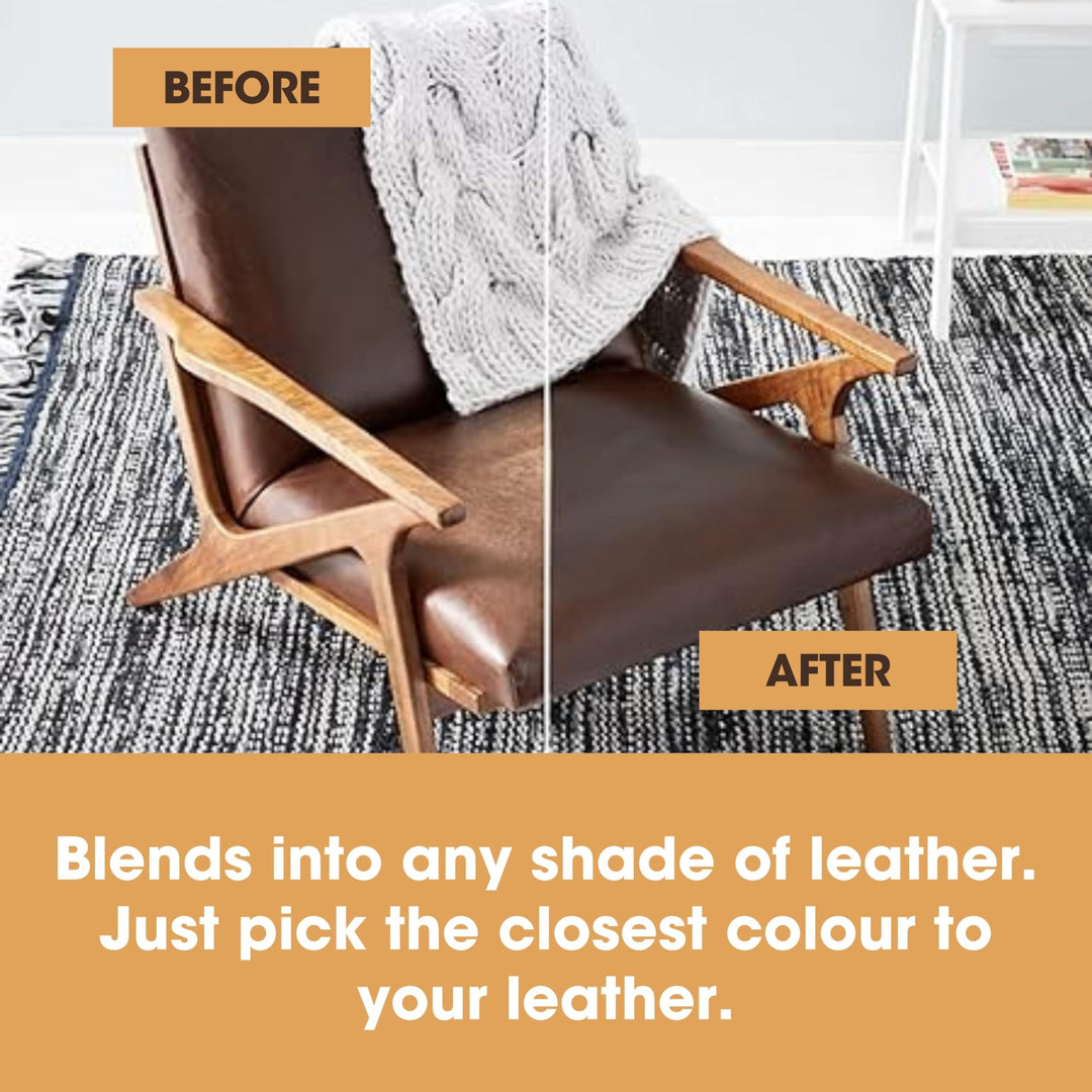 Furniture Clinic Leather Recolouring Balm - White Shade for Faded & Scratched Sofas, Car Seats, Shoes, and Clothing