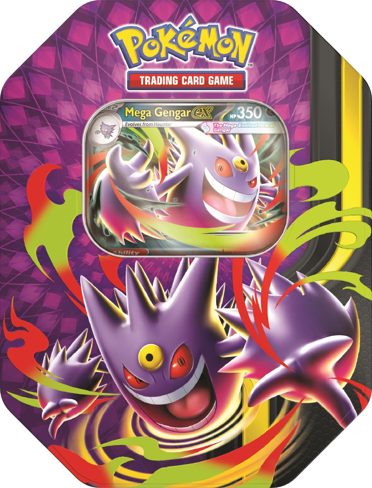 Pokémon TCG: Mega Moon Light Tin - Includes 1 Random Mega Tin, Foil Promo Card, 4 Booster Packs & Live Code Card 1