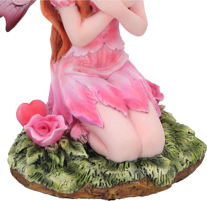 Nemesis Now Corissa Fairy Figurine - 17cm Hand-Painted Resin Gothic Fantasy Sculpture, Pink