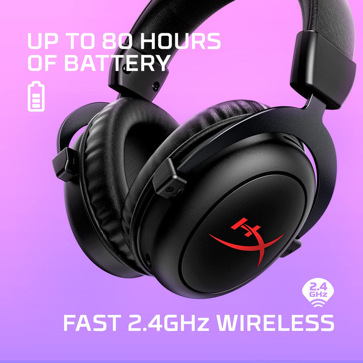 HyperX Cloud II Core Wireless - Gaming Headset for PC with DTS Headphone:X Spatial Audio