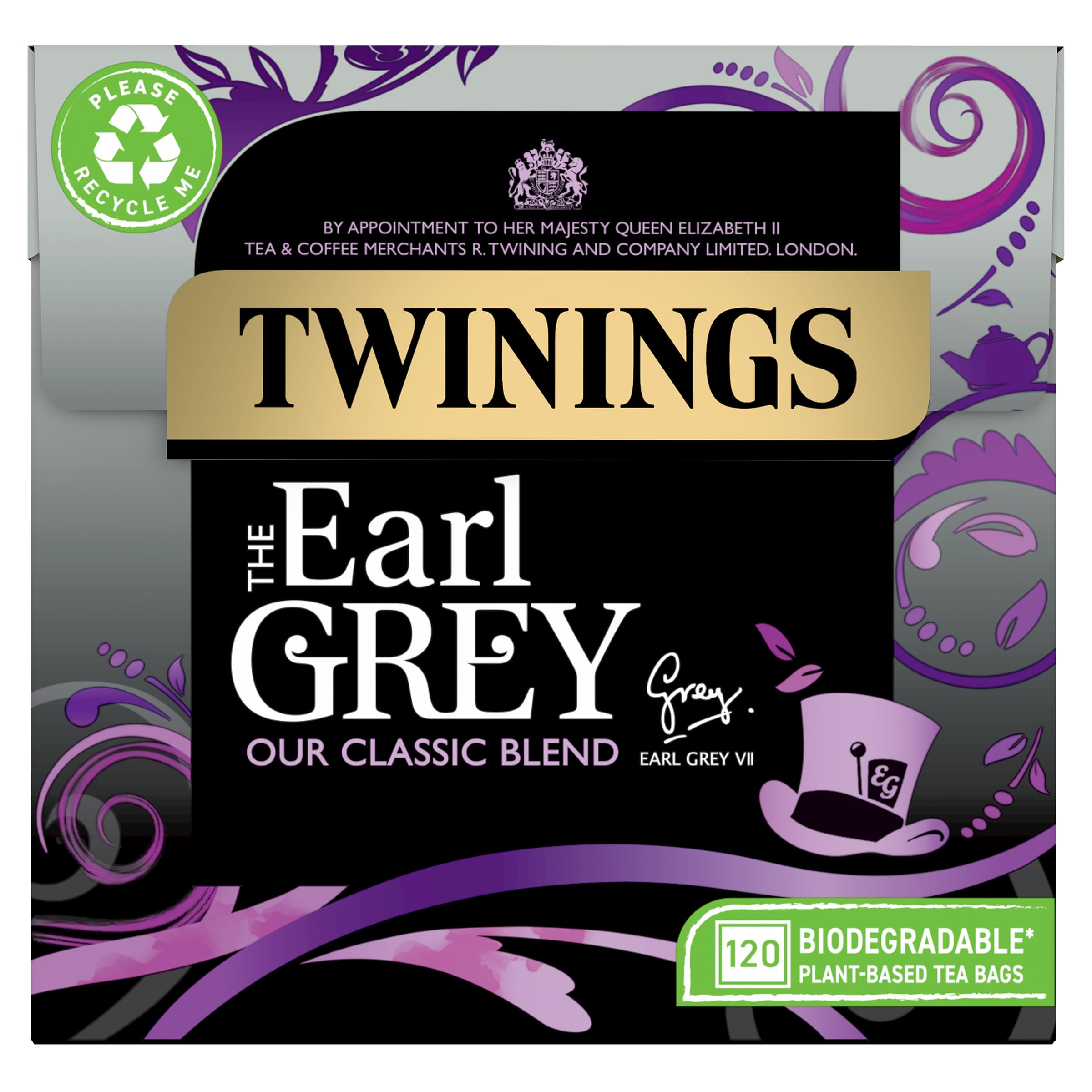Twinings Earl Grey Black Tea Bags - Fragrant Bergamot & Lemon Flavor | 120 Count 1