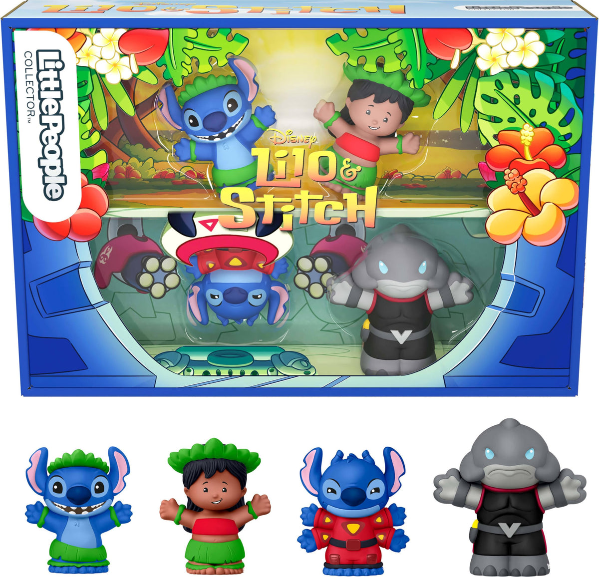 Little People COLLECTOR Disney Lilo & Stitch Special Edition Set - 4 Figures, 2.5 Inches