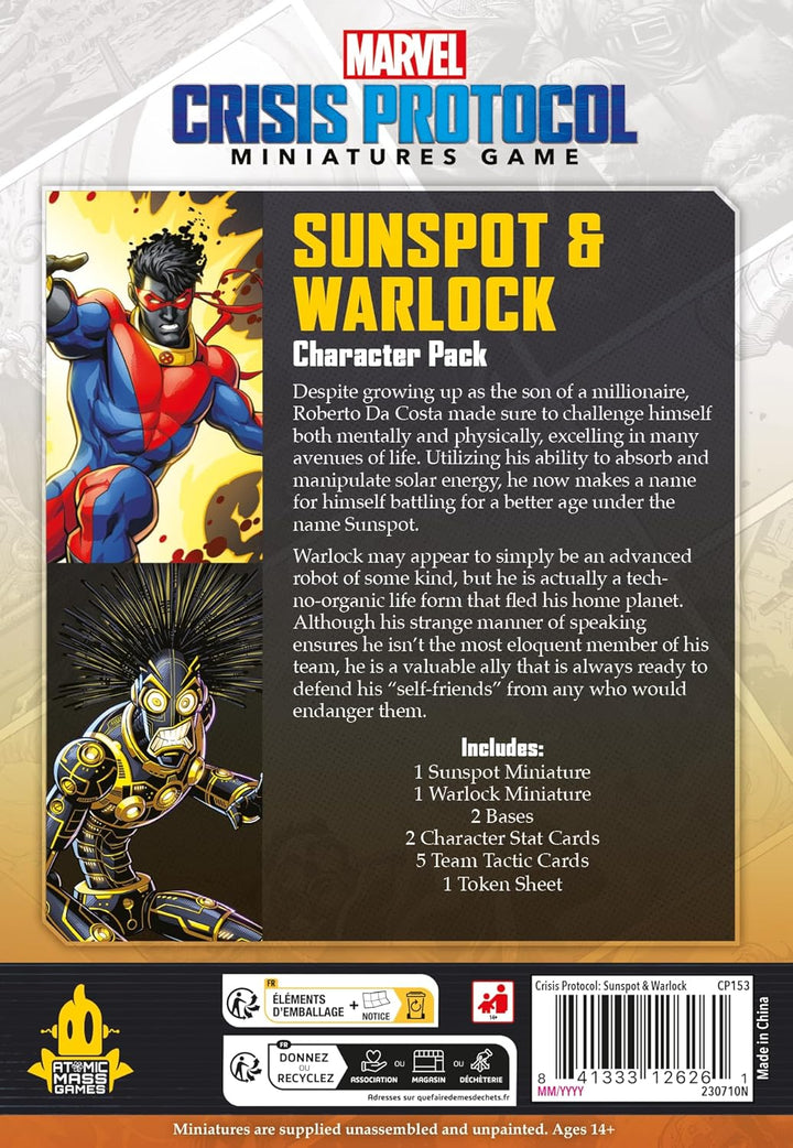 Marvel: Crisis Protocol - Sunspot & Warlock