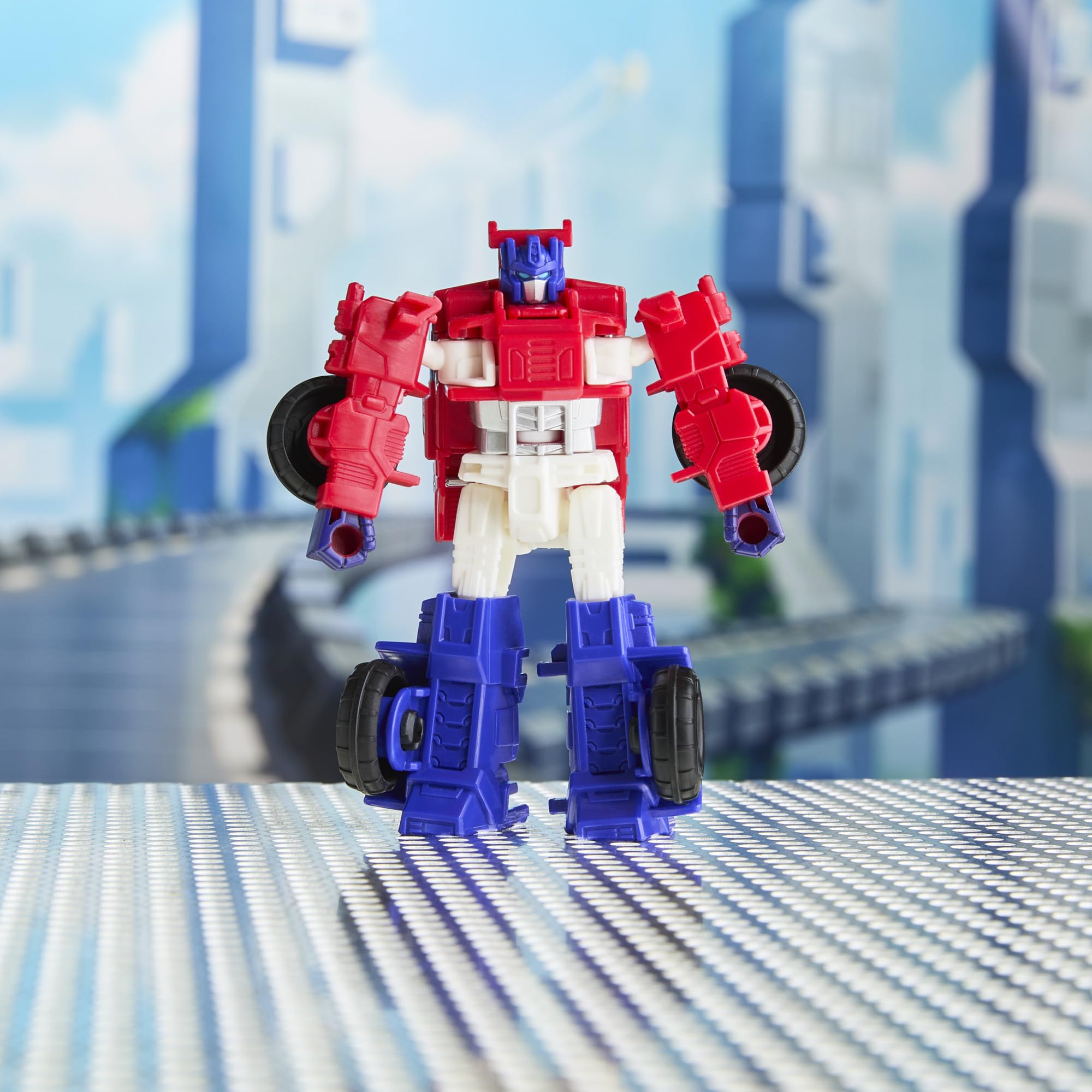 Transformers Optimus Prime Cyber Changers Action Figure | 4-Step Conversion | 10cm 6