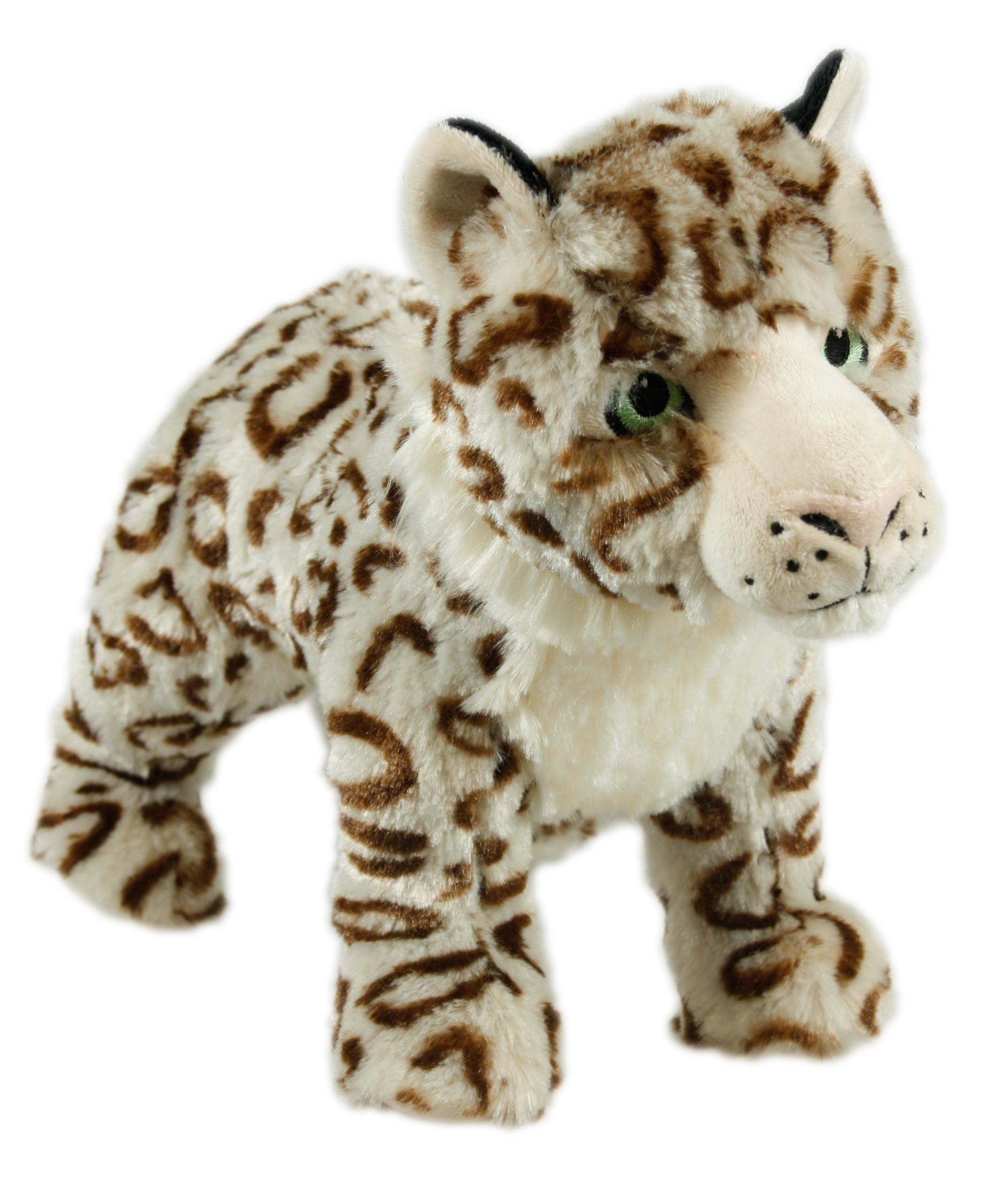 Animal Instinct Snow Mates Sophia Snow Leopard Squeaky Plush Dog Toy | Small Size | Lightweight
