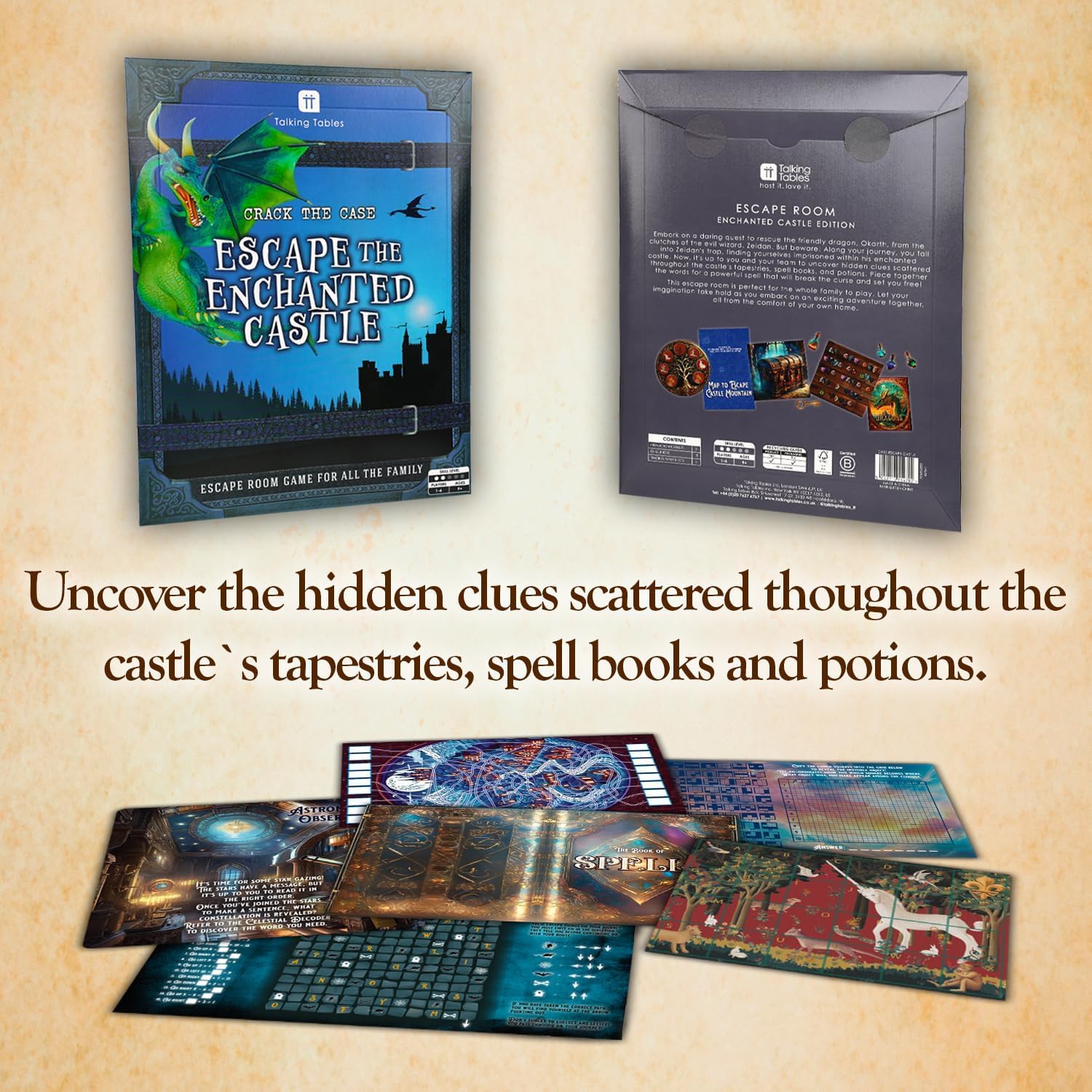 Talking Tables Escape The Enchanted Castle Rescue the Dragon Escape Room Game 9