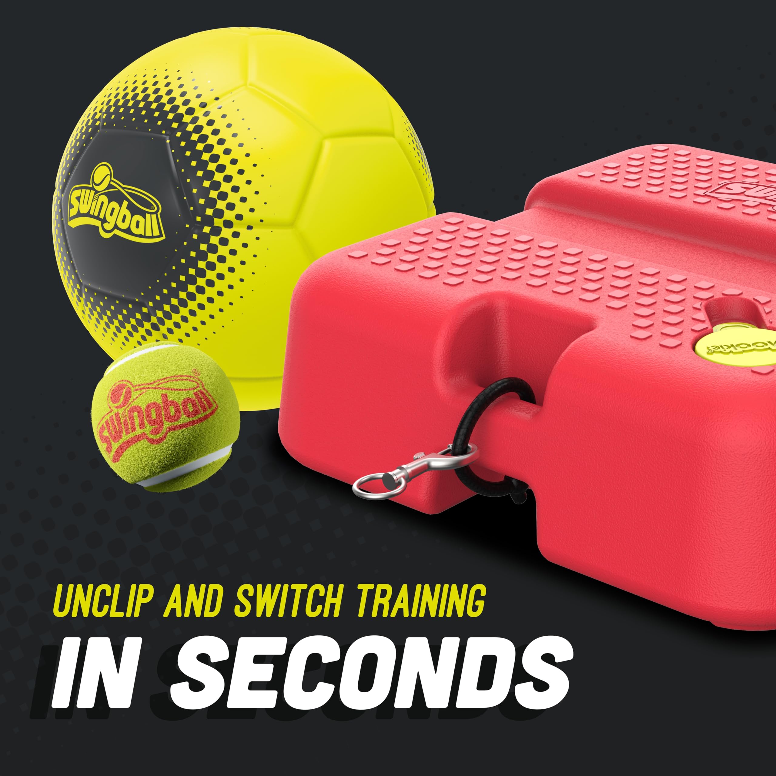 Swingball 2 in 1 All Surface Reflex Soccer and Tennis Trainer | Ages 6+ | Plastic 2