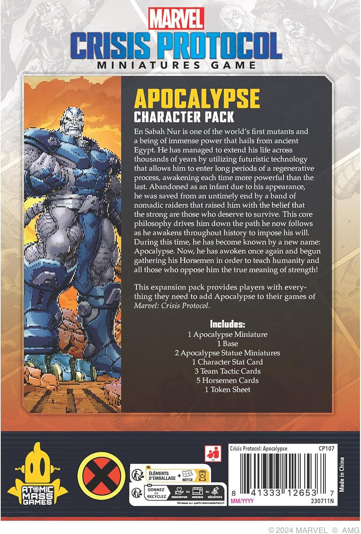 Atomic Mass Games Apocalypse Character Pack Expansion for Marvel: Crisis Protocol (AMGCP107)