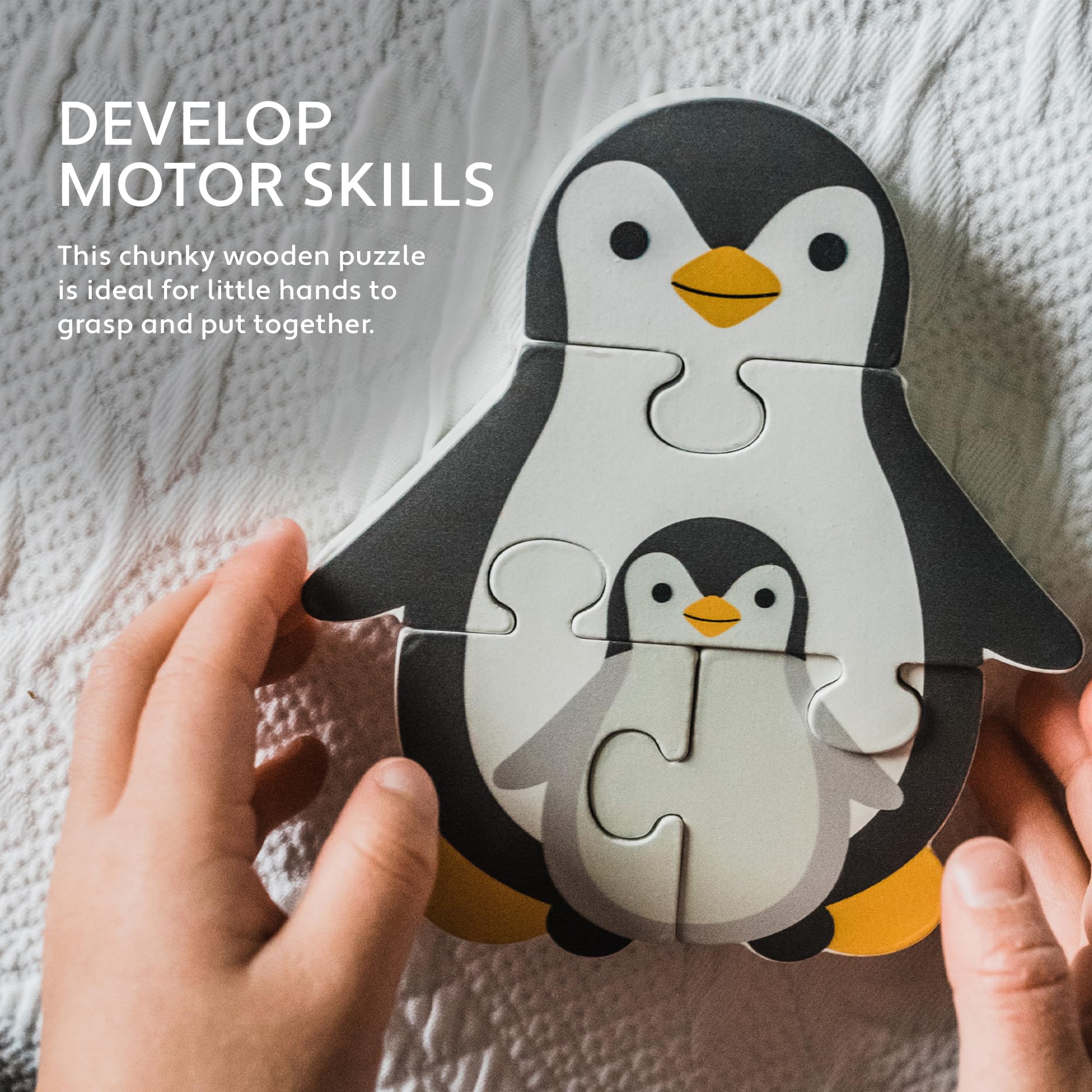 Penguin Mini Wooden Puzzle - Educational Jigsaw for Toddlers 12 Months+ 6