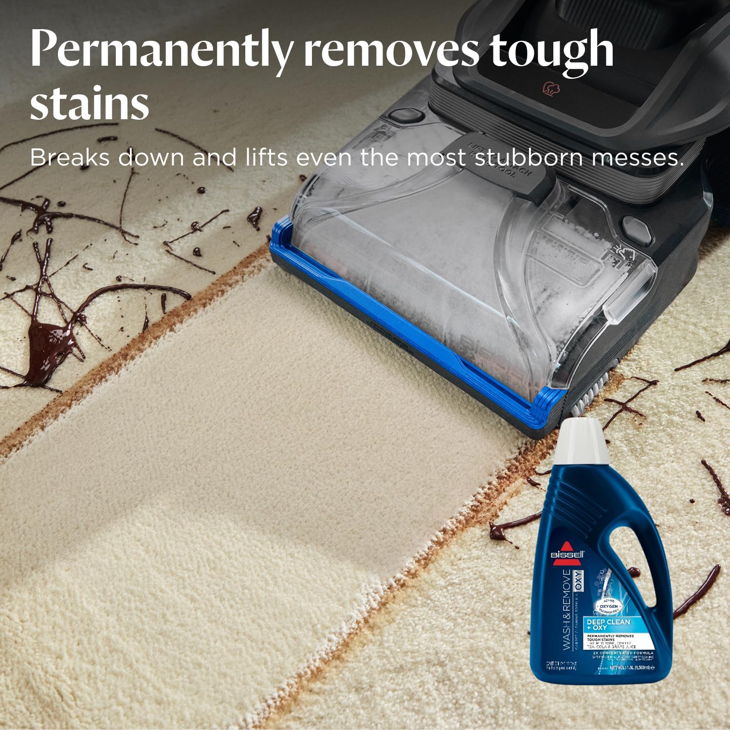 BISSELL Wash & Remove OXY Formula Carpet Cleaner - 2x Concentrated | 1.5L Liquid 3