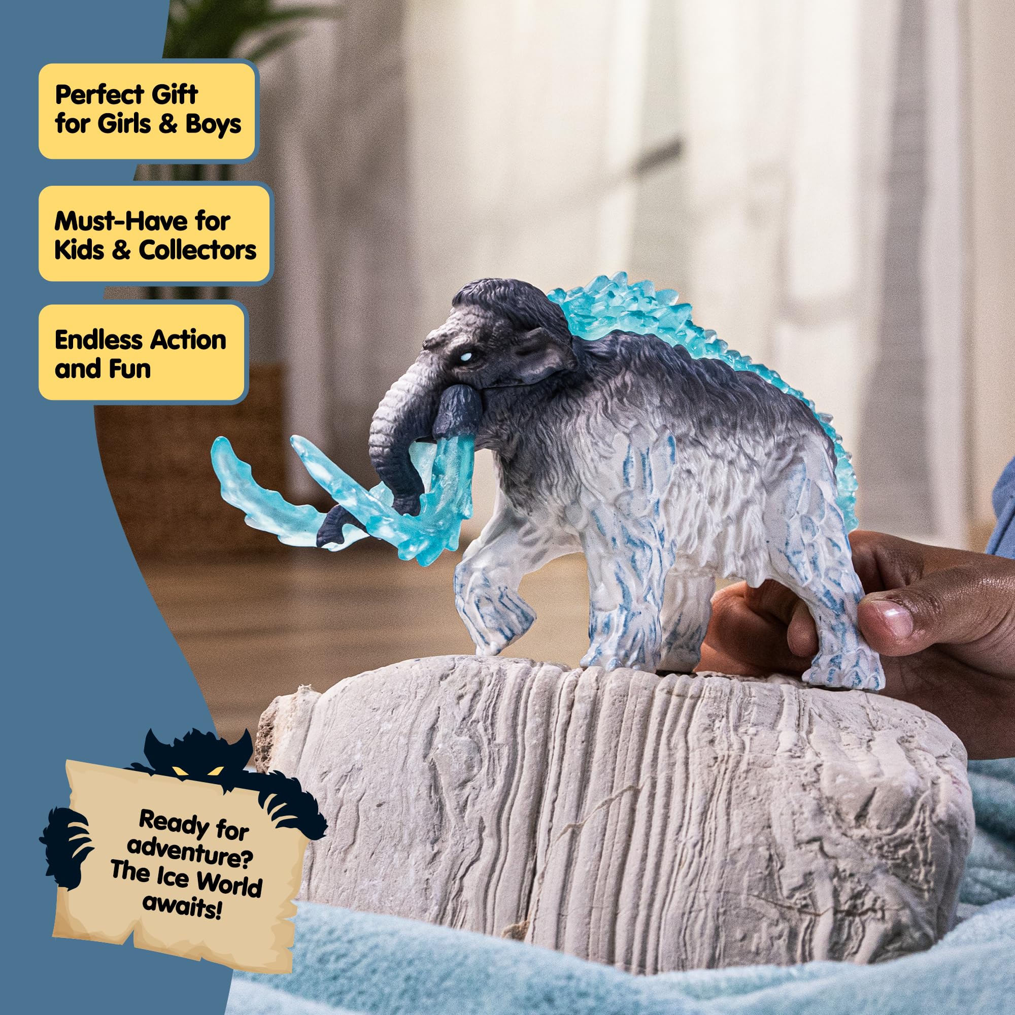 Schleich Eldrador Creatures Ice Mammoth - 16cm Fantasy Action Figure for Kids 3+ 7
