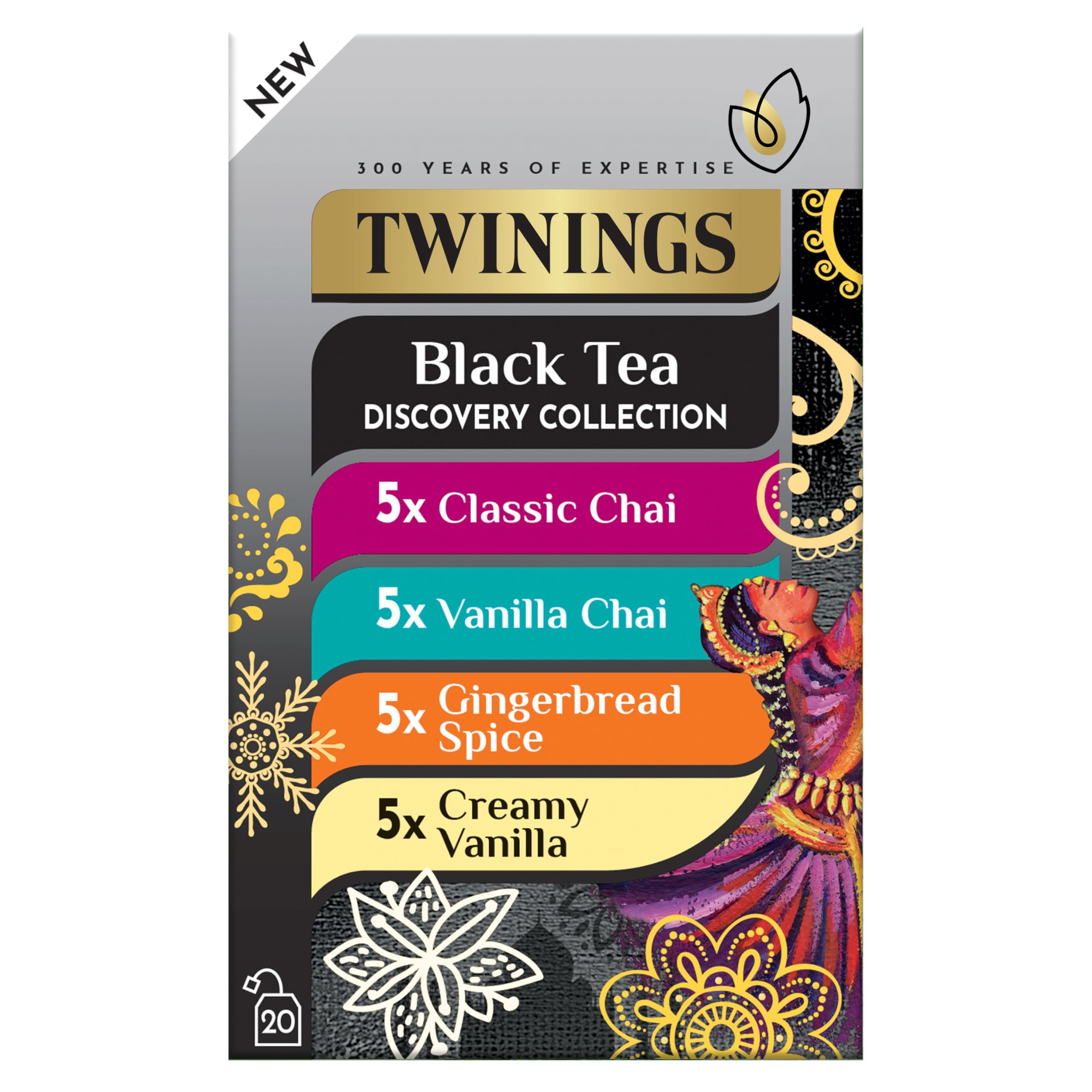 Twinings Black Tea Disc Collection HT - 4 Packs of 20 Teabags (2g Each) 1