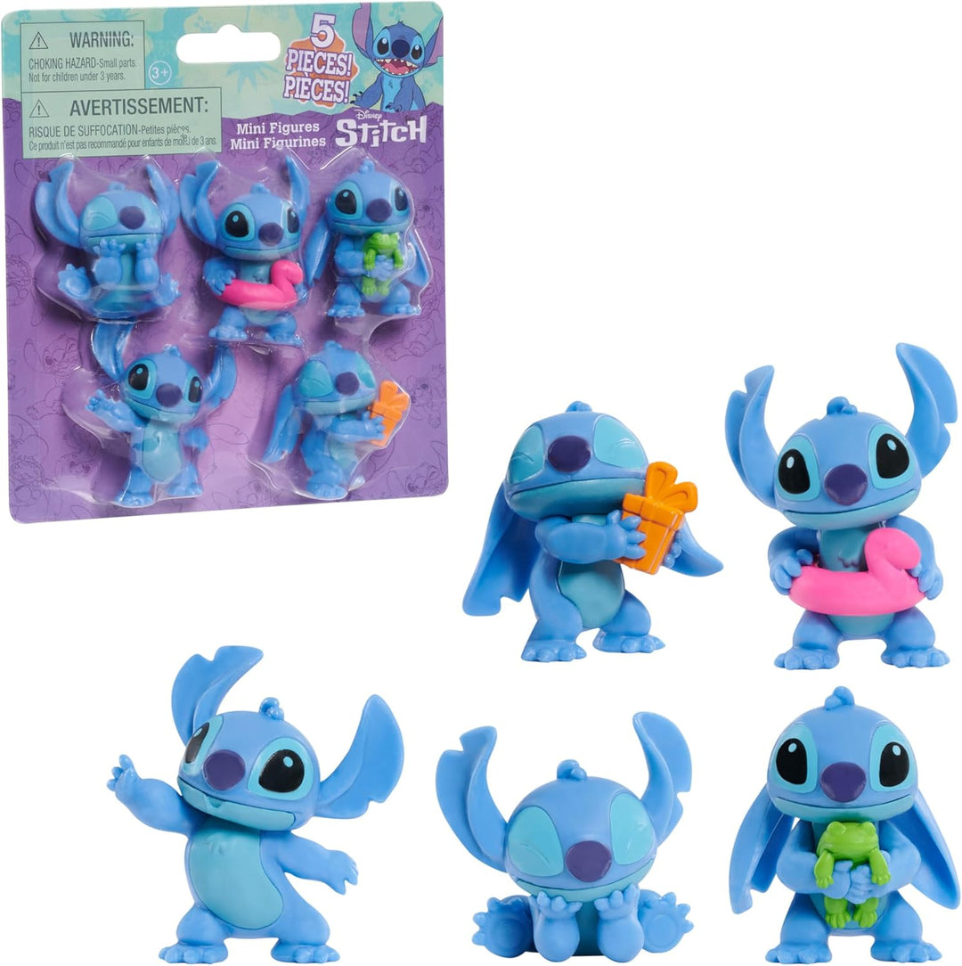 Disney Stitch 5 Pack Collectible 2.5" Figures