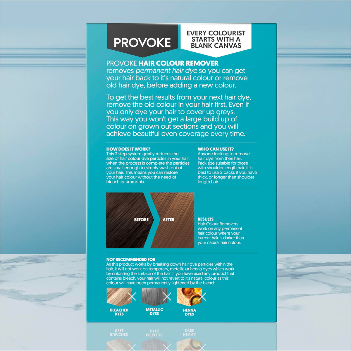 PROVOKE Max Strength Hair Colour Remover - 60 ml, Pack of 2