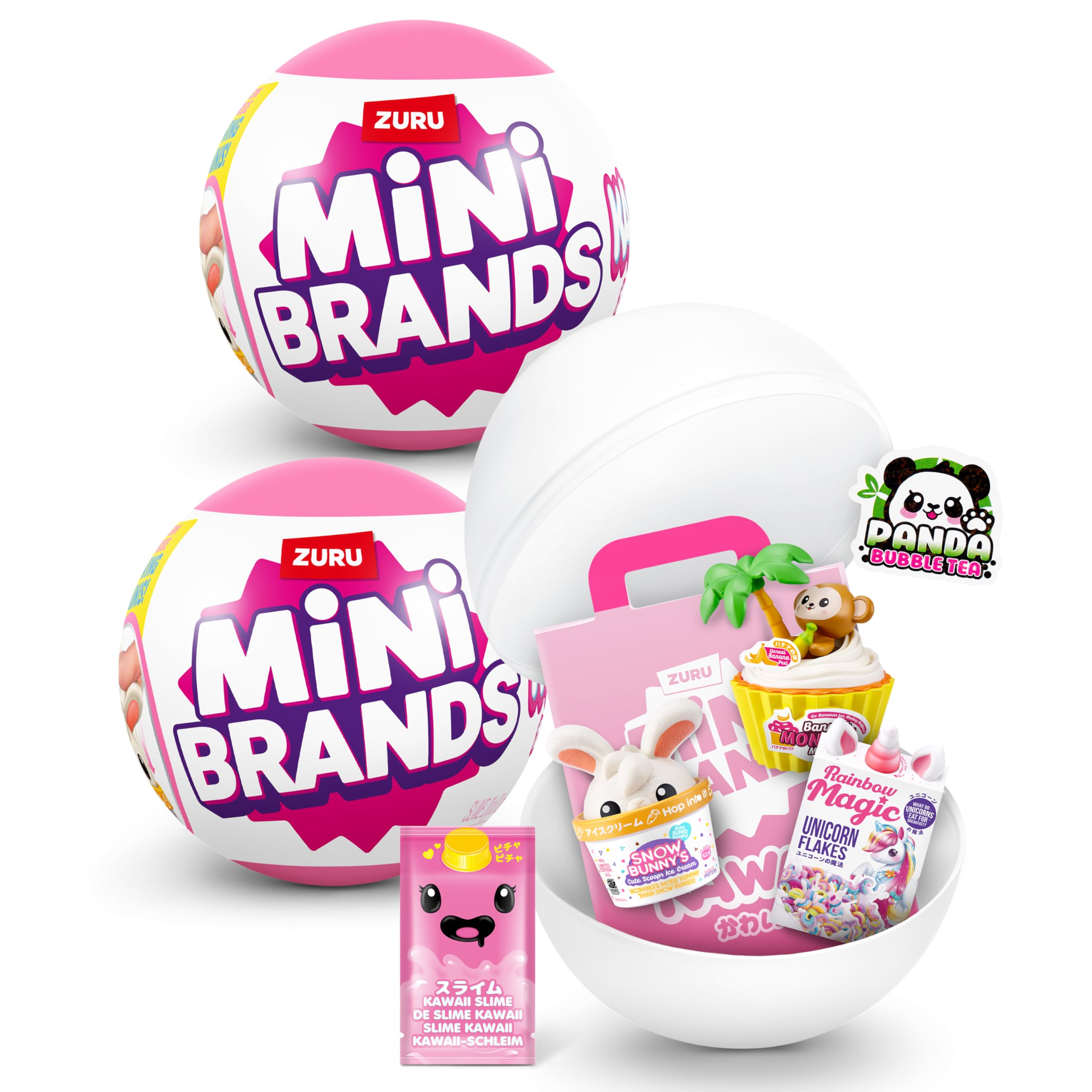 Mini Brands Kawaii Capsule 2 Pack - Scented & Interactive Collectible Minis for Kids 3+ 1