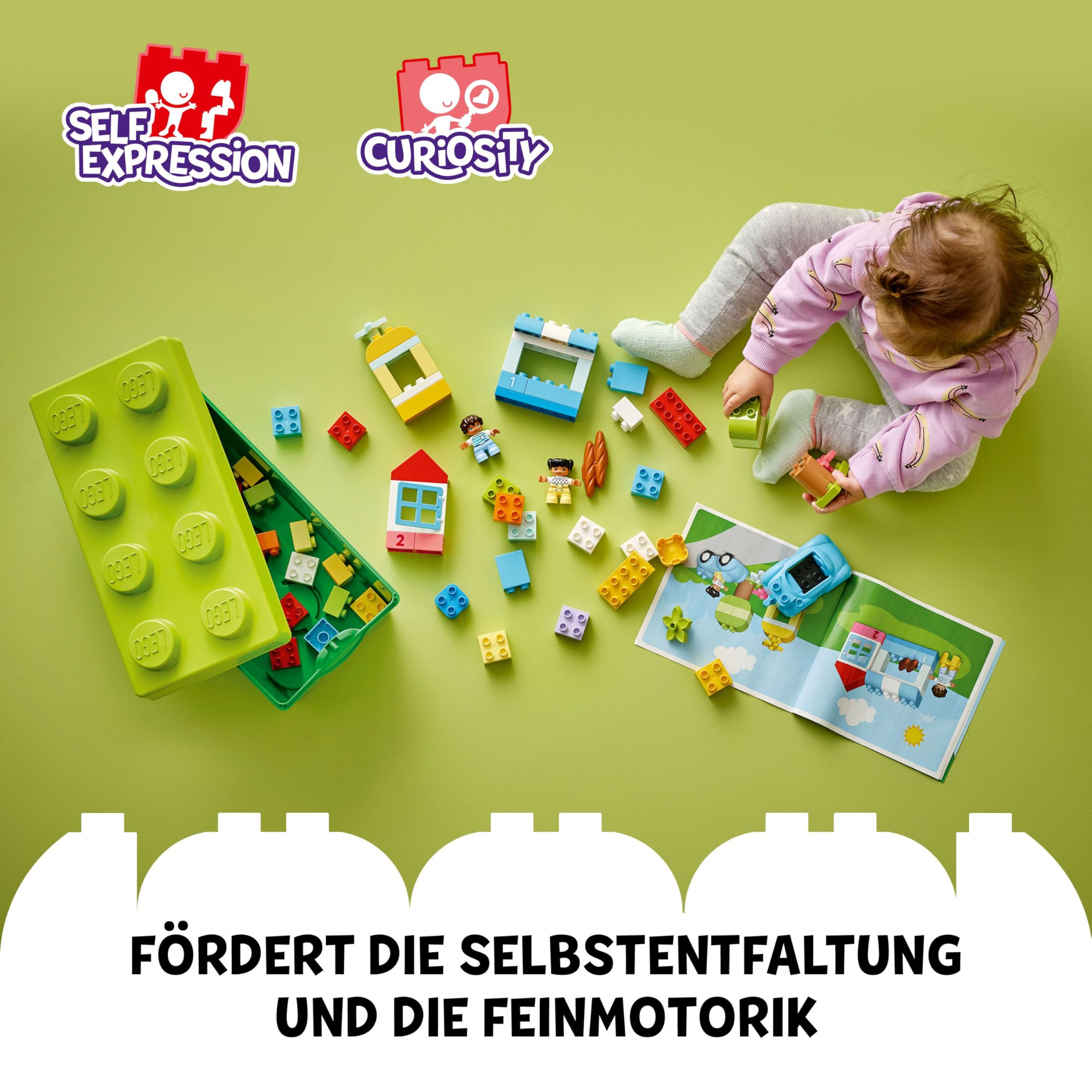 LEGO DUPLO Classic Brick Box 10913 - Educational Building Set for Toddlers 18 Months+ 6