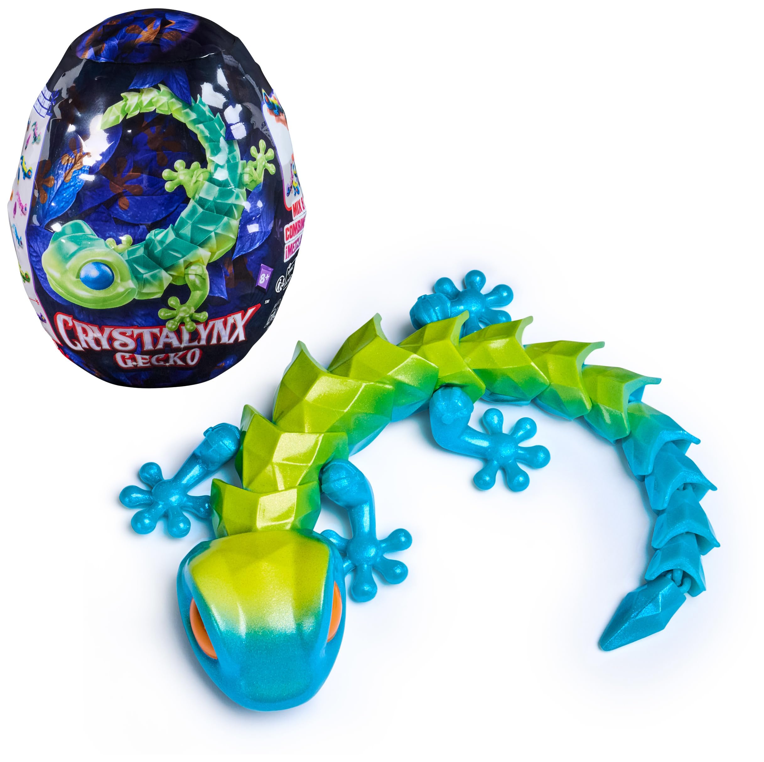 CrystaLynx Gecko Articulated Action Figure - 22.8 cm Collectible Blind Box Toy | Mix & Match Joints 1